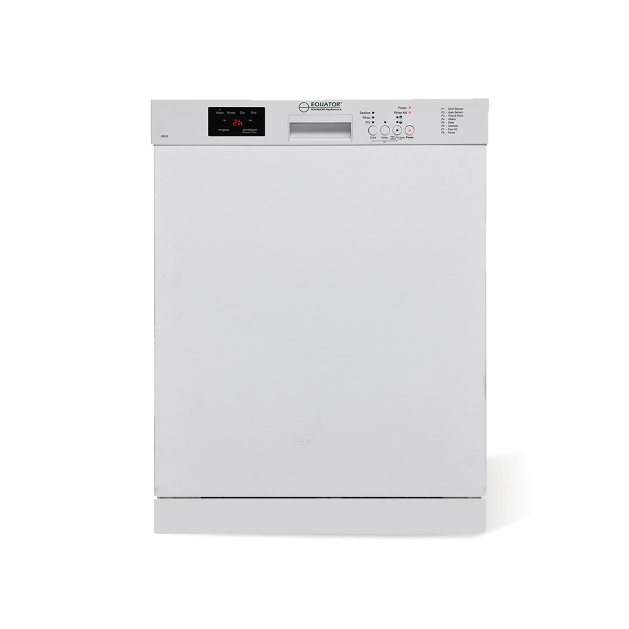 Equator Advanced Appliances WB 82 24-in Front Control Built-in Dishwasher ( White ) , 51-Decibel Standard Sound Level