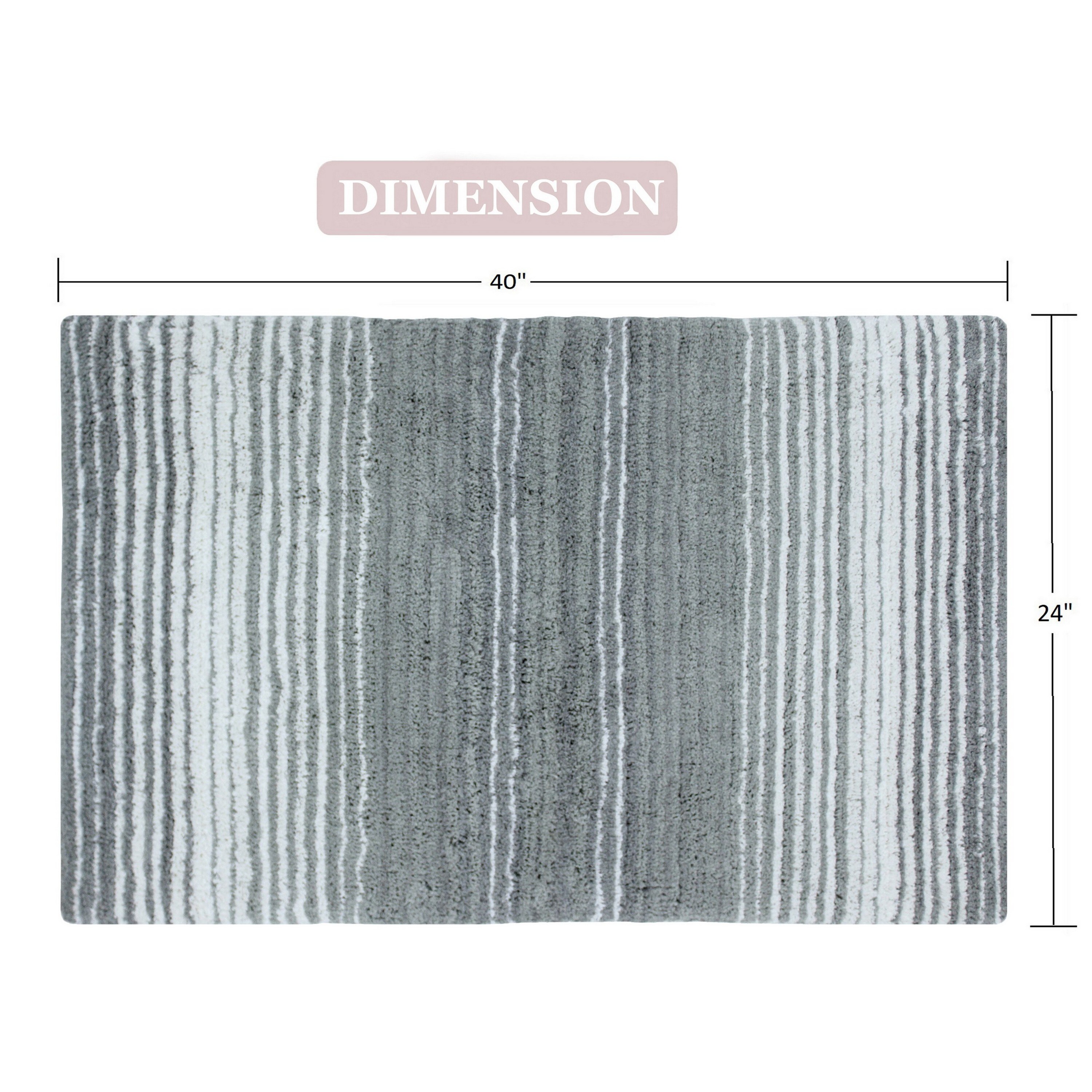 Home Weavers BGRD2440GY Bath-Rugs - View #3