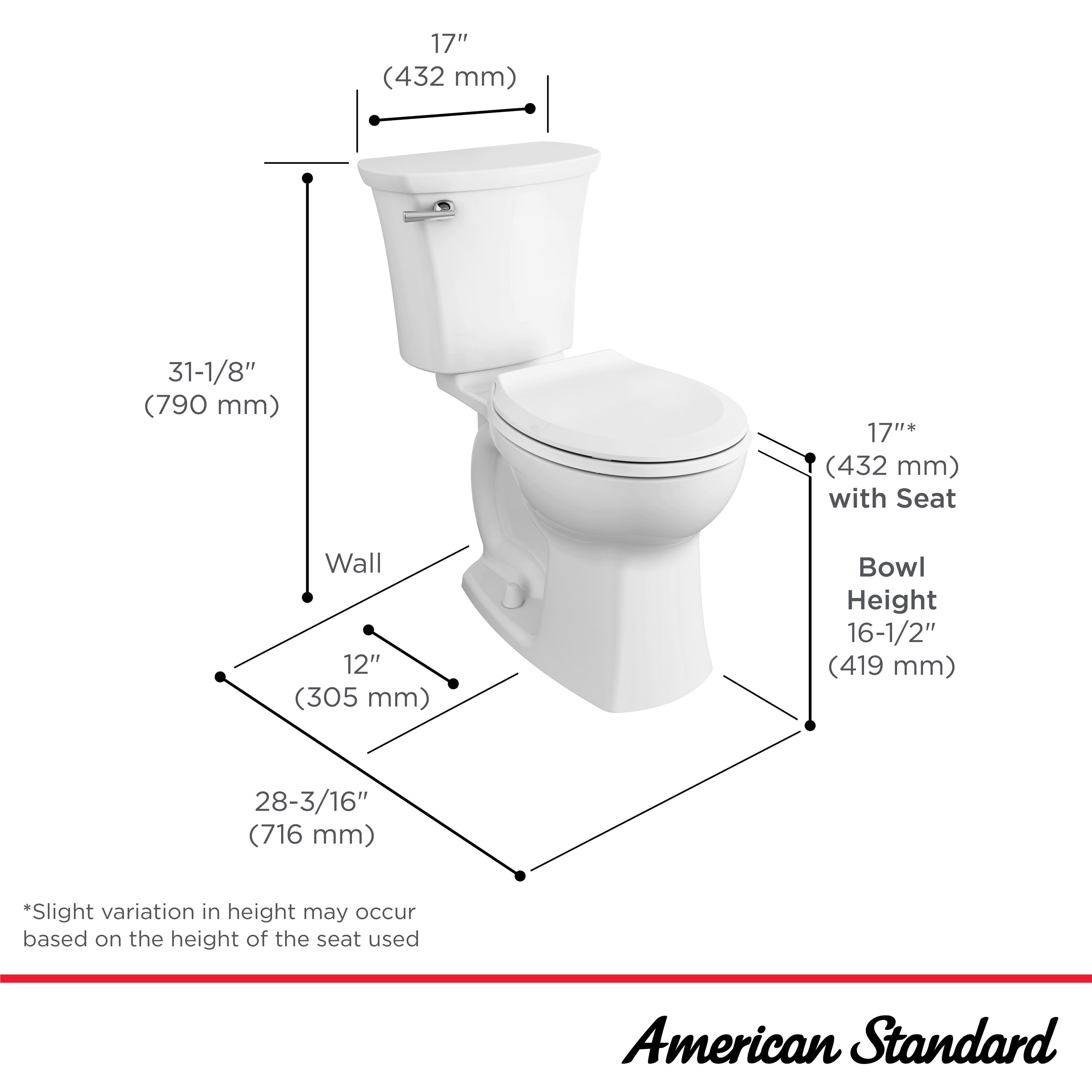 Edgemere® Center Hole Only Pedestal Sink Top and Leg Combination