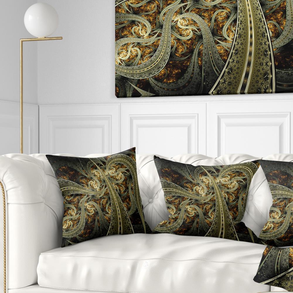 Designart CU7256-16-16 16-in x 16-in Yellow Indoor Decorative Pillow