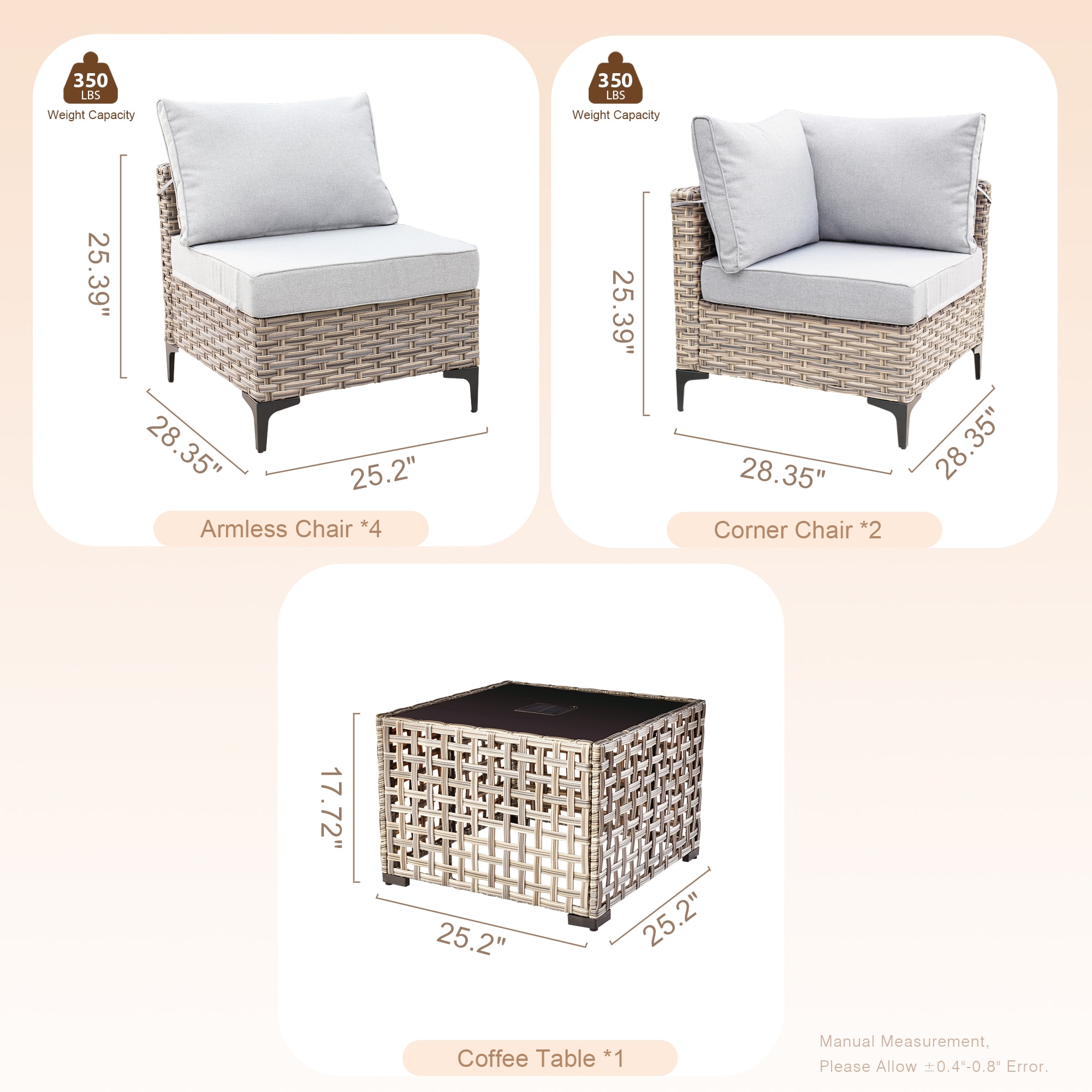 Pouuin SKT407 Patio-Sofas-Daybeds - View #2