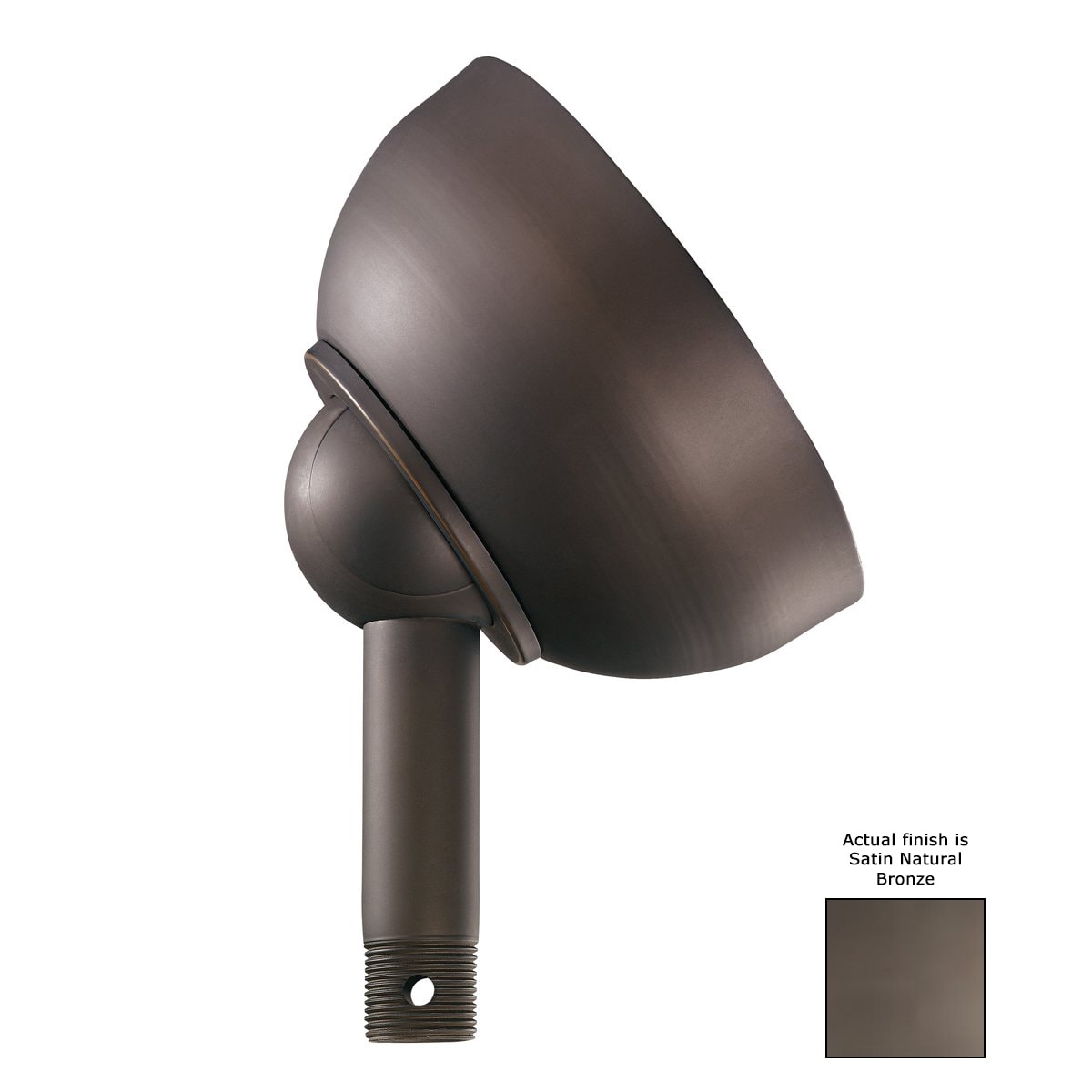 Kichler 337005SNB Fan Accessories 4-in Satin Natural Bronze Steel Indoor/Outdoor Angle Mount Capable Ceiling Fan Sloped ceiling kit Mounting hardware
