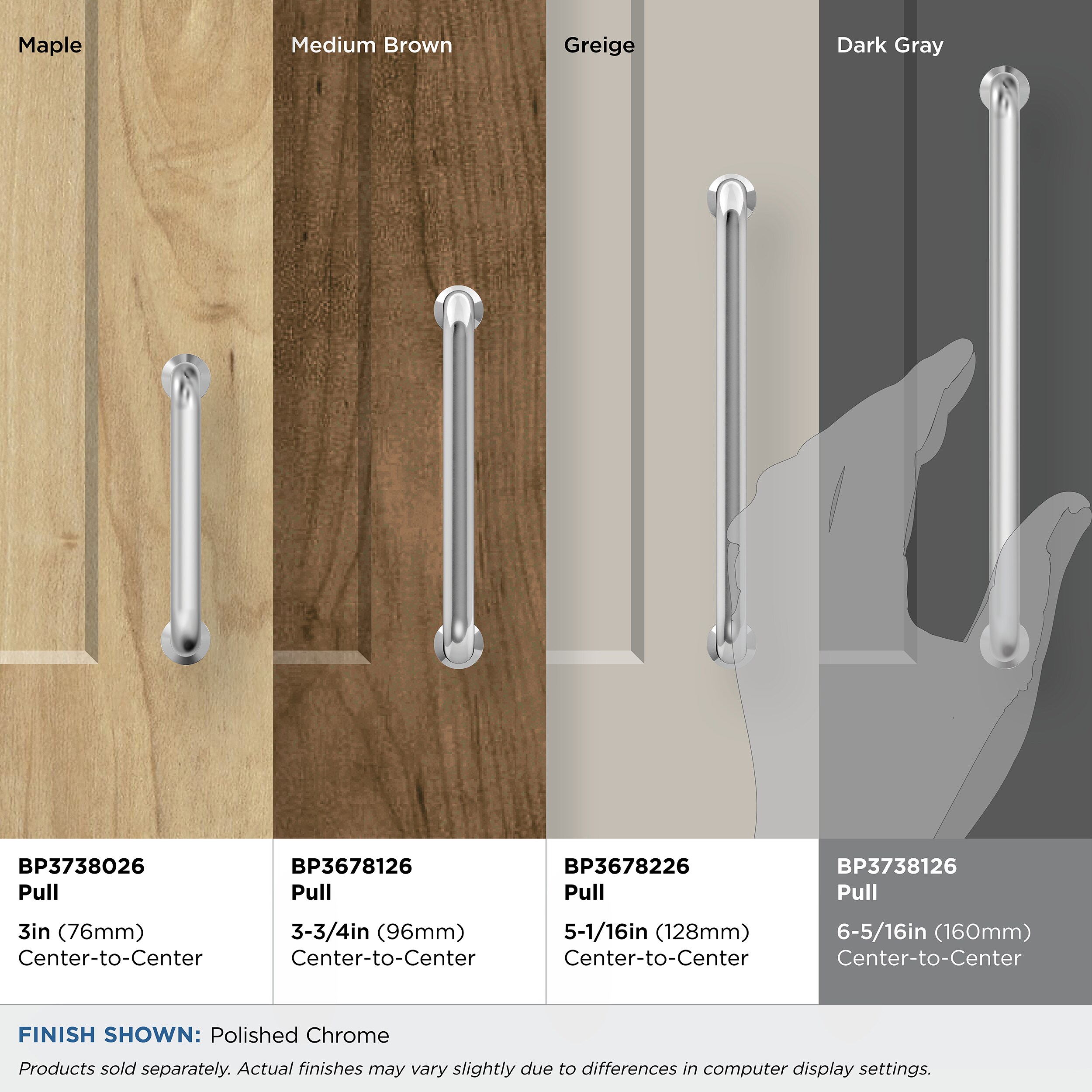 Amerock BP3738126 Cabinet-Pulls - View #3