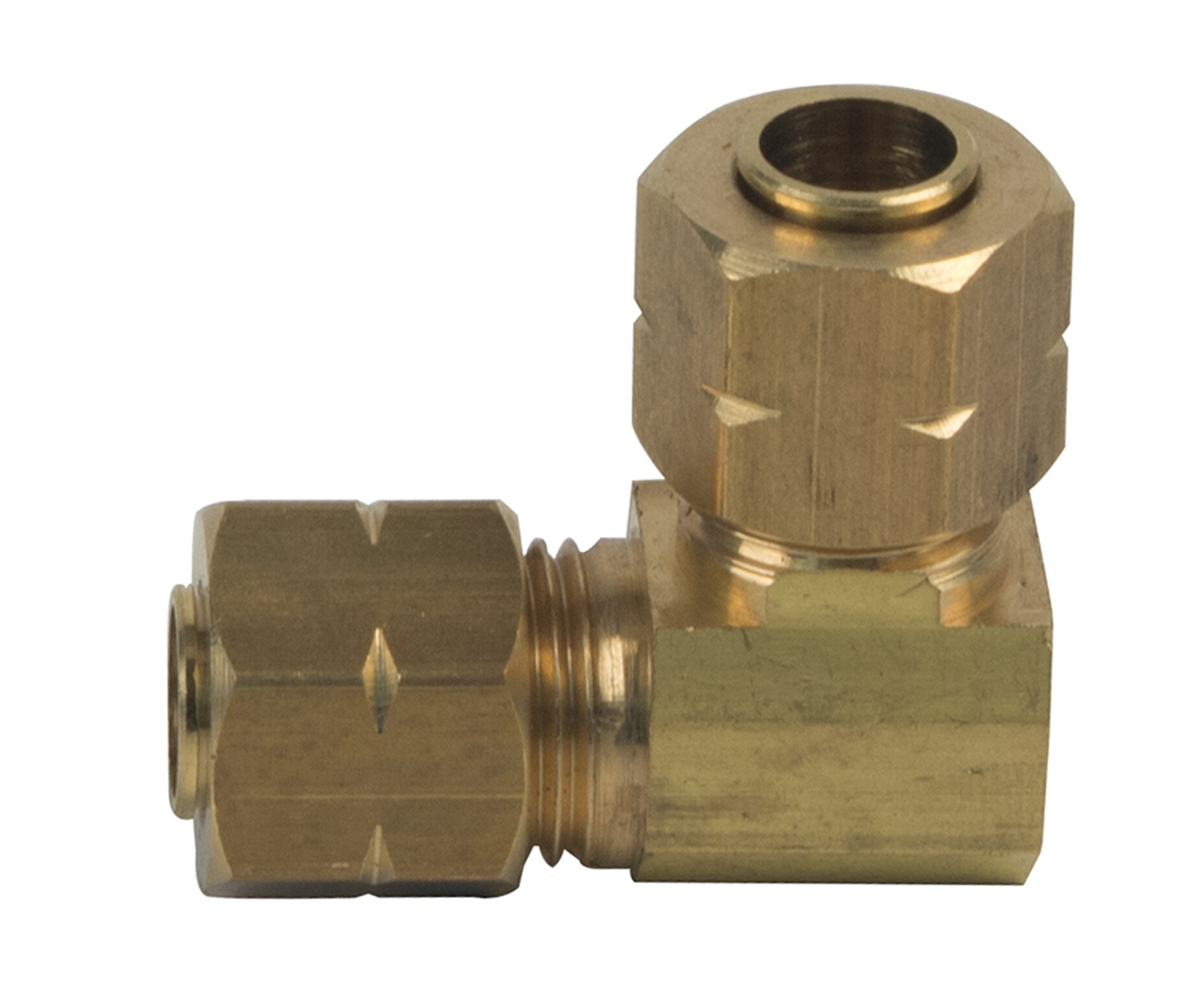 BrassCraft 1/4-in x 1/4-in Compression Coupling Elbow Fitting in the Brass  Fittings department at