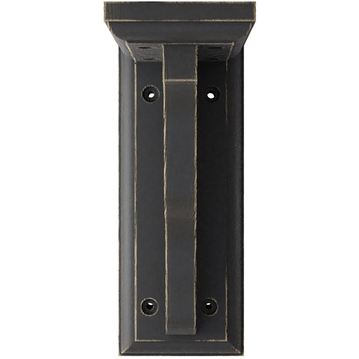 Black 7" Traditional Wood Vintage Decor Corbel