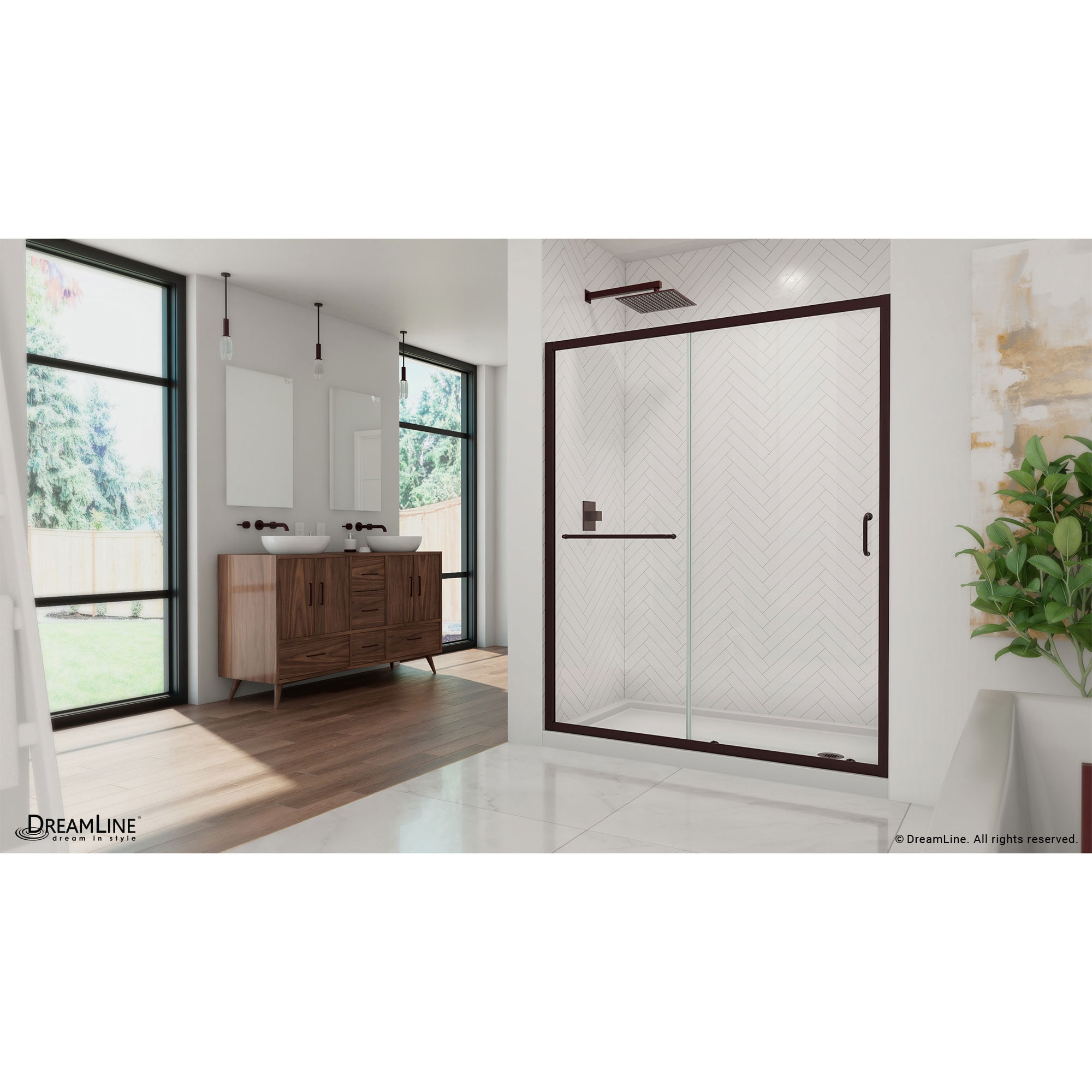 DreamLine DL-6973R-06CL Alcove-Shower-Kit - View #3