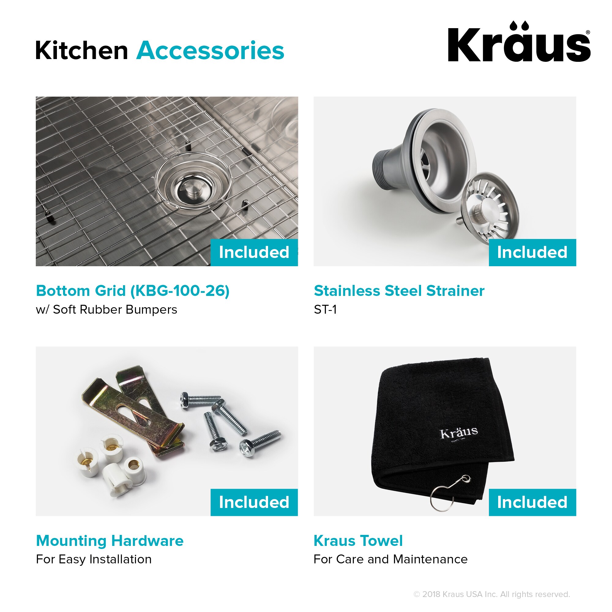 Kraus KHU100-26 Kitchen-Sinks - View #10