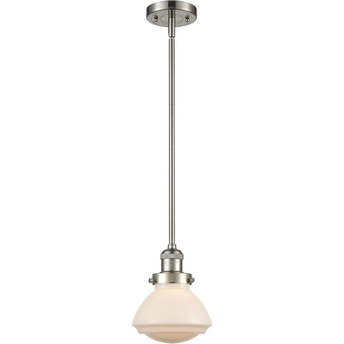 Innovations Lighting 1768596 201S-SN-G321 Franklin Restoration Olean Mini Pendant