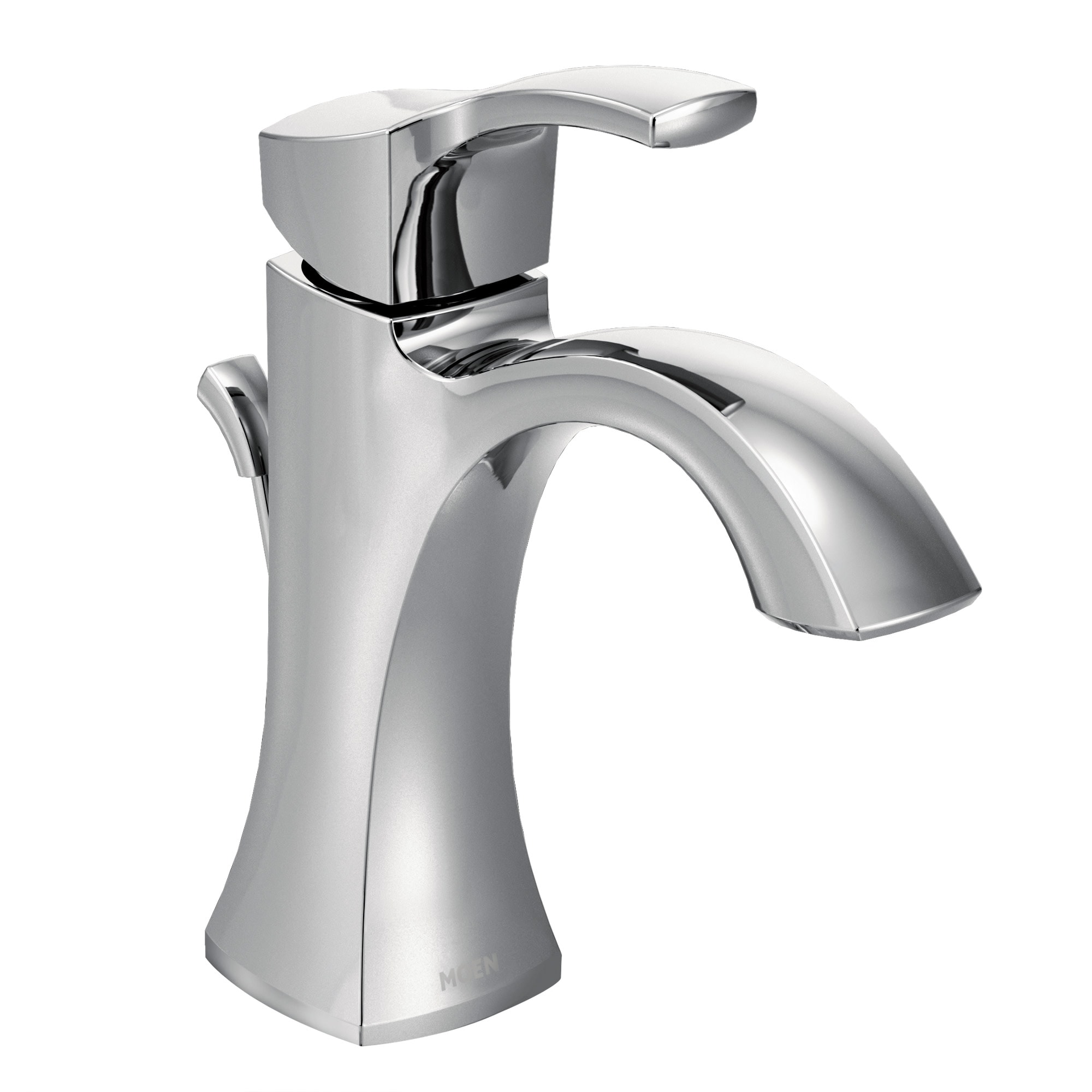 Polished Nickel 7 3/4" Transitional Single Hole Faucet with Drain