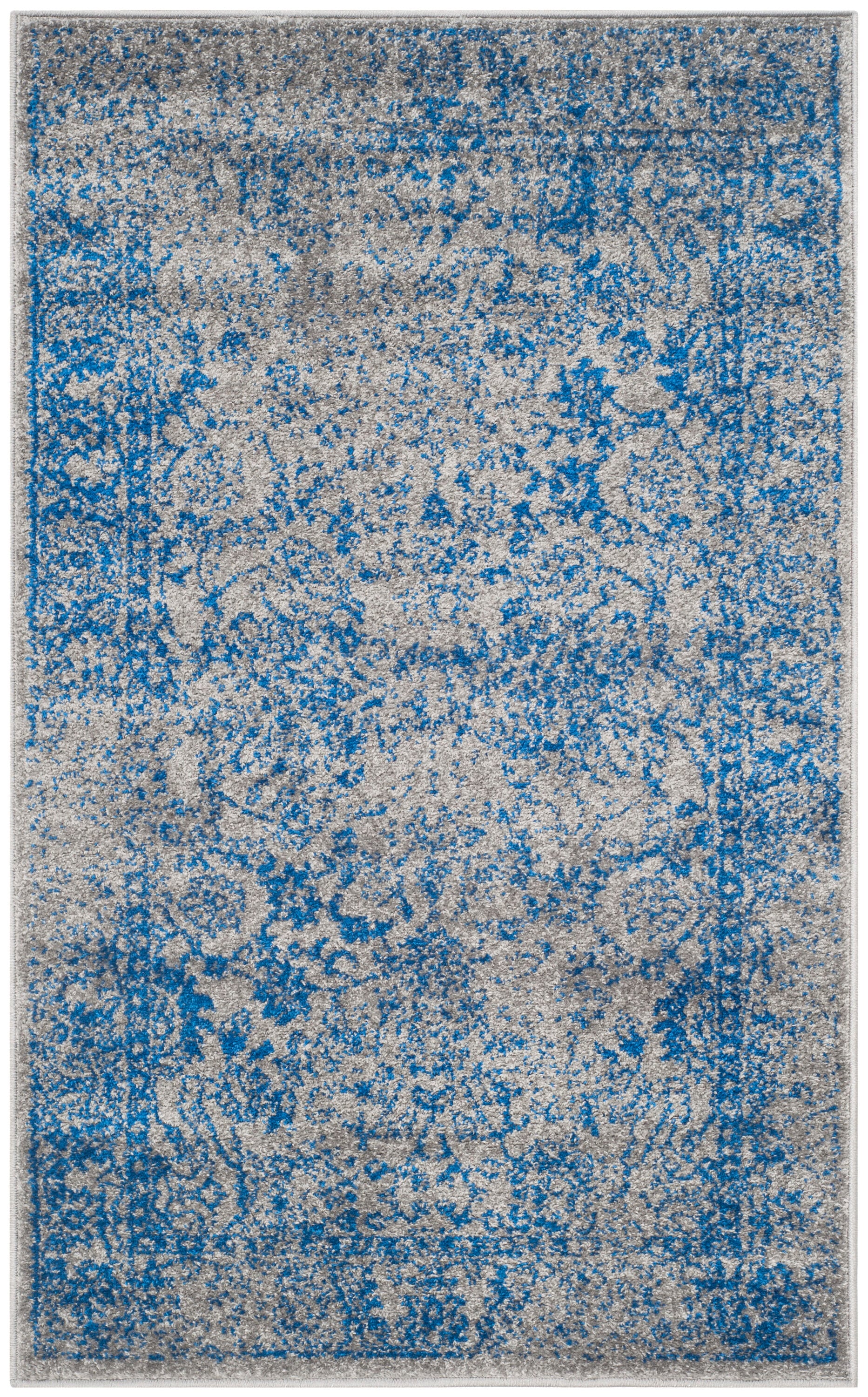 Safavieh ADR109A-26 Adirondack Kashan 3 x 6 (ft) Loomed Polypropylene Gray/Blue Rectangular Indoor Distressed/Overdyed Vintage Runner rug