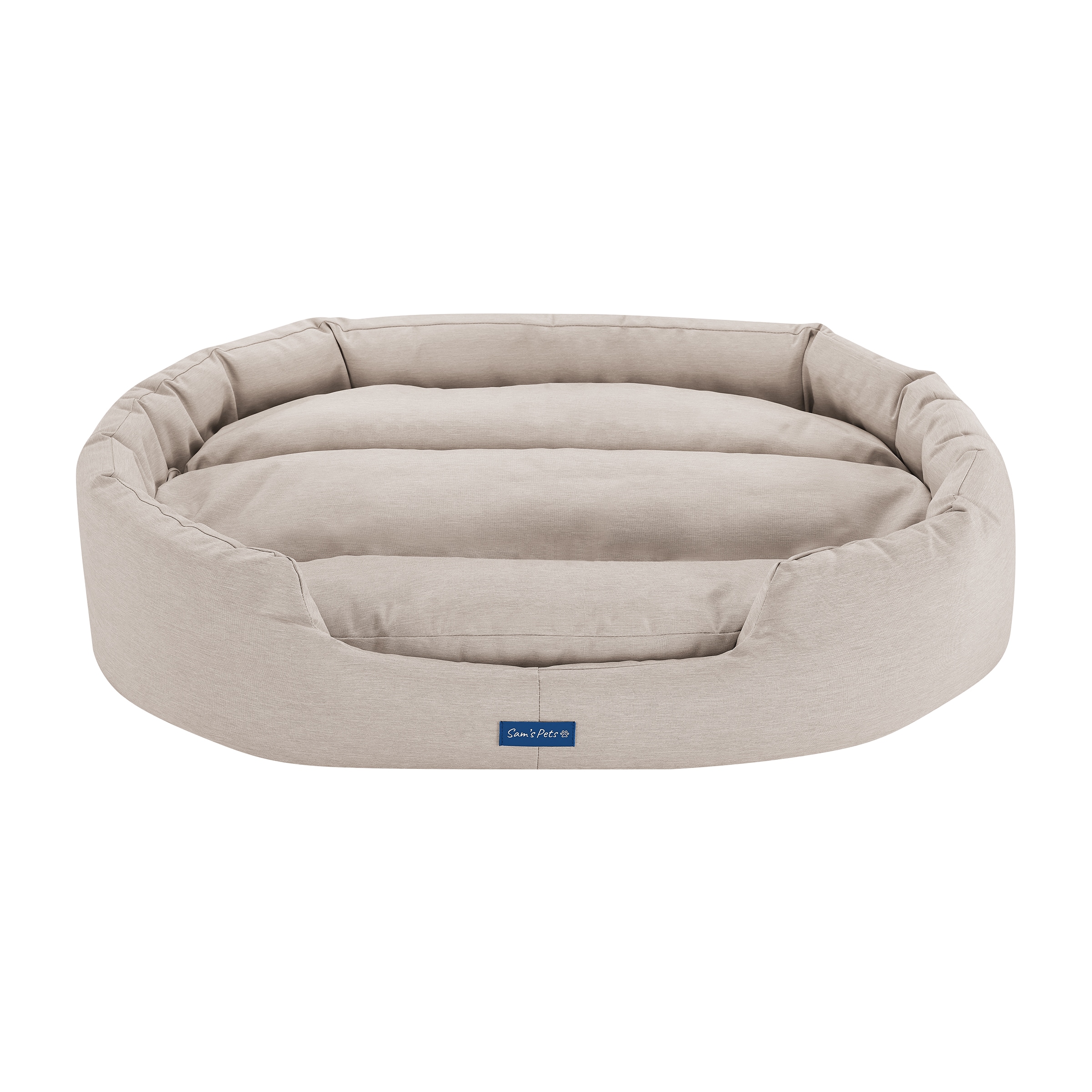 Sam's Pets SP-DB1237PK Round Beige Bolster ( Large )