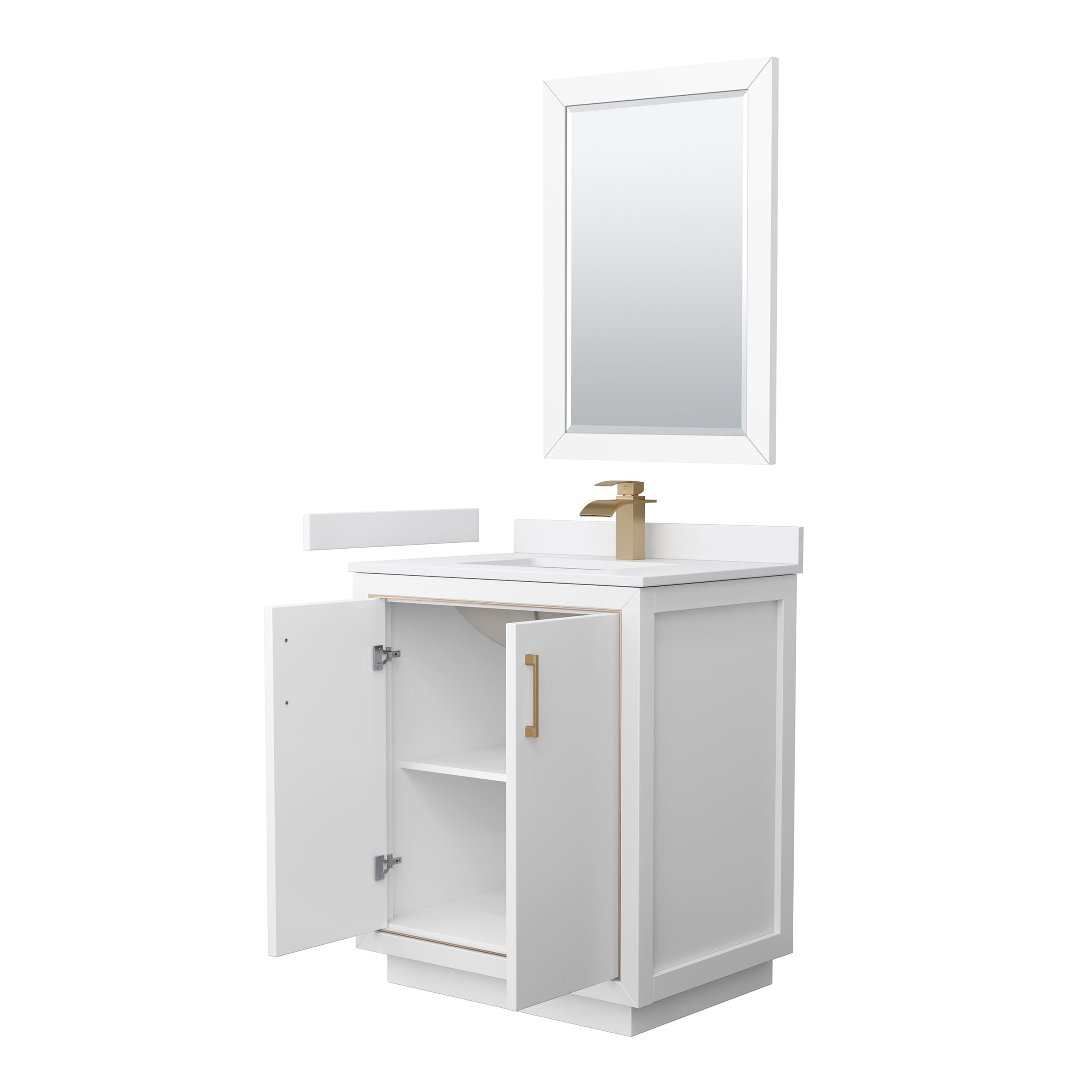 Wyndham Collection WCF111130SWZWCUNSM24 Bath-Vanity-Combo - View #2
