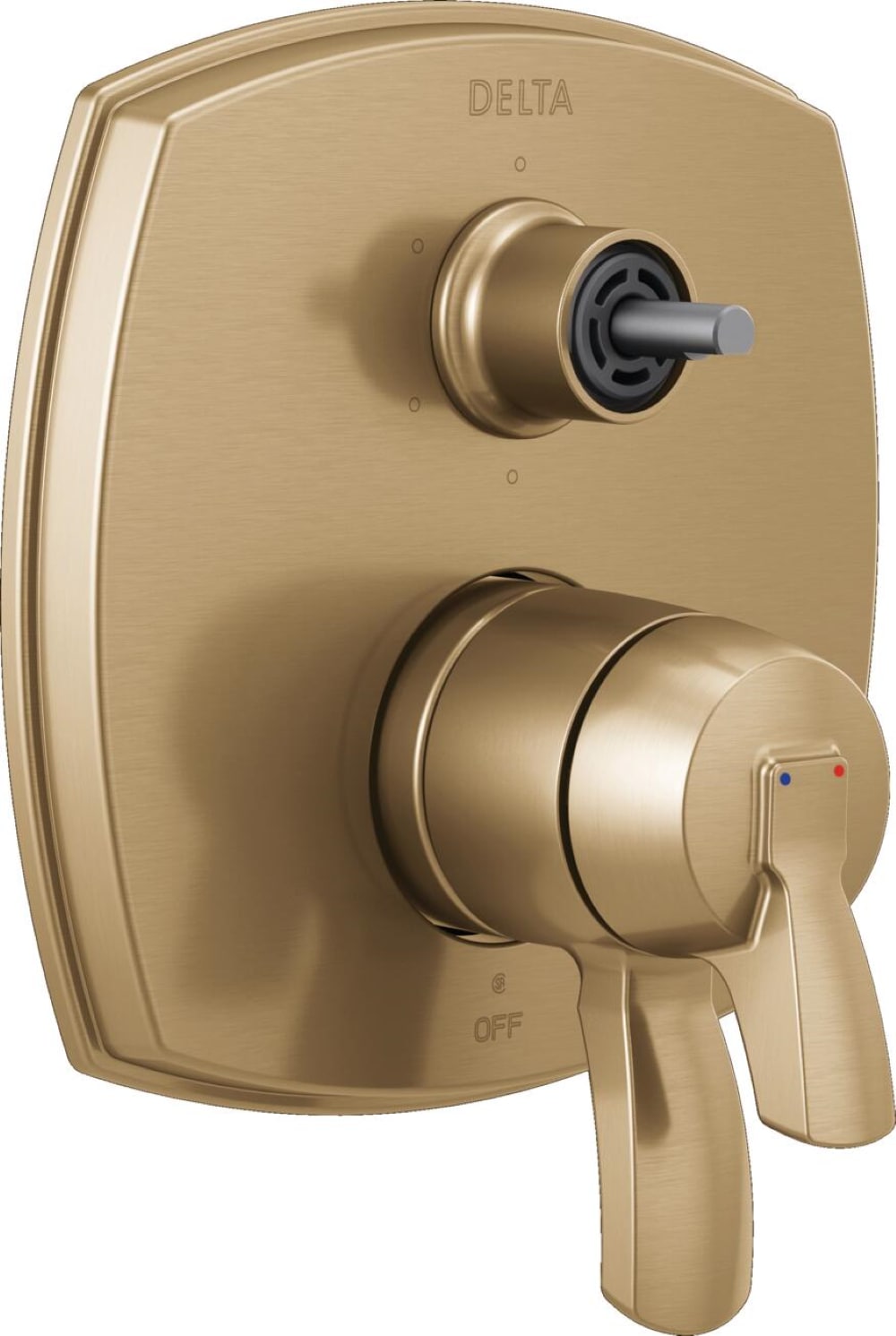 Delta T27976-CZ-PR-LHP Lumicoat Champagne Bronze 3.78-Inches Universal Bathtub/Shower Pressure balance trim 0.5-Inches -ID