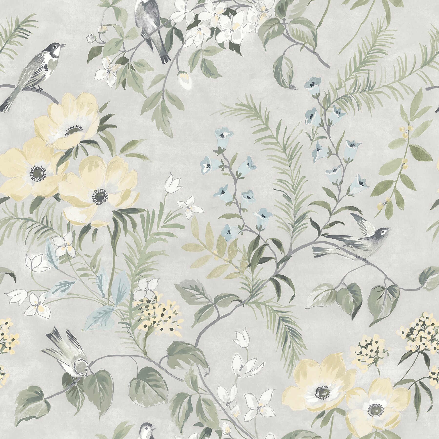 Arthouse Willow Grey Wallpaper in the Wallpaper department at Lowescom