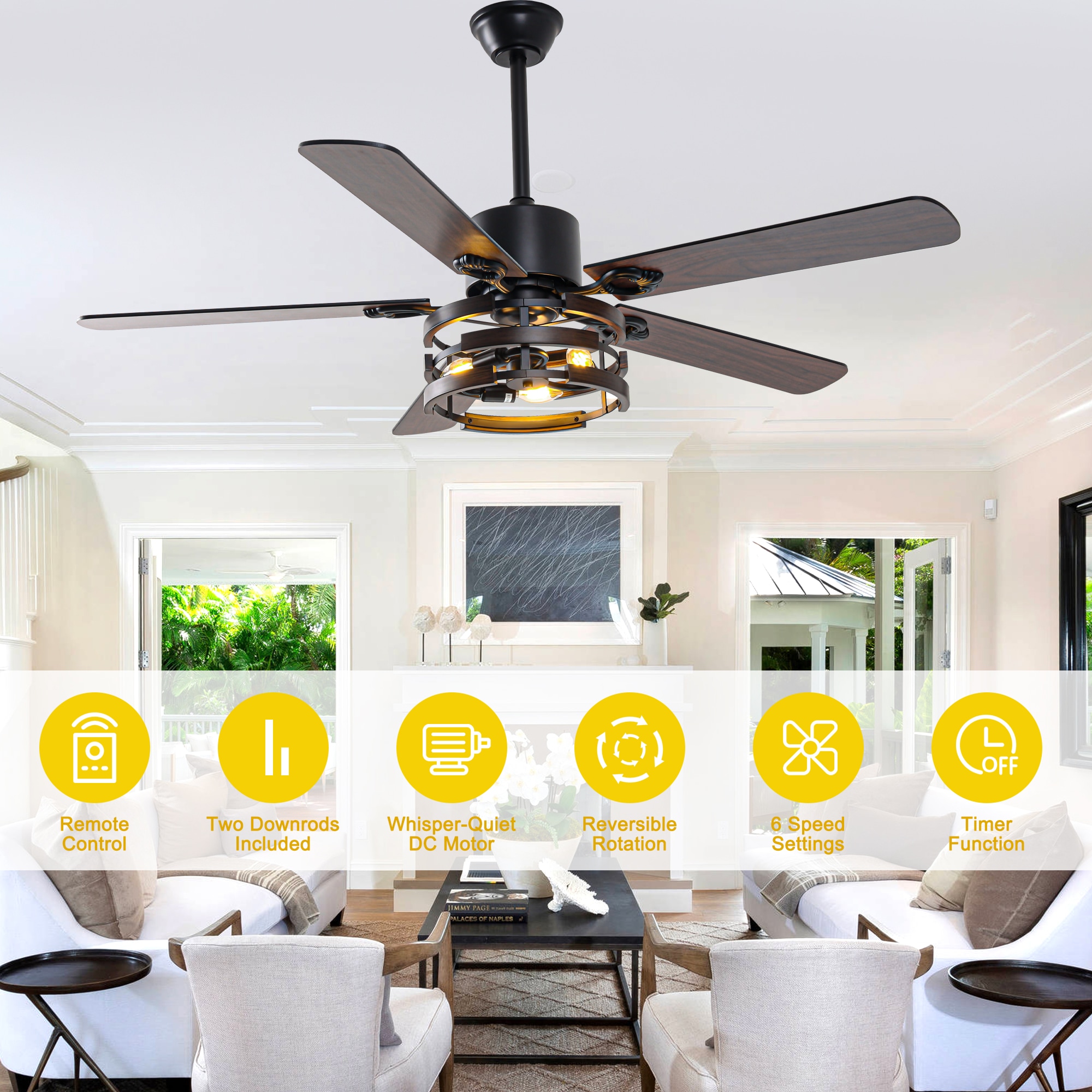 Oaks Decor DC5224OKEL Ceiling-Fans - View #12