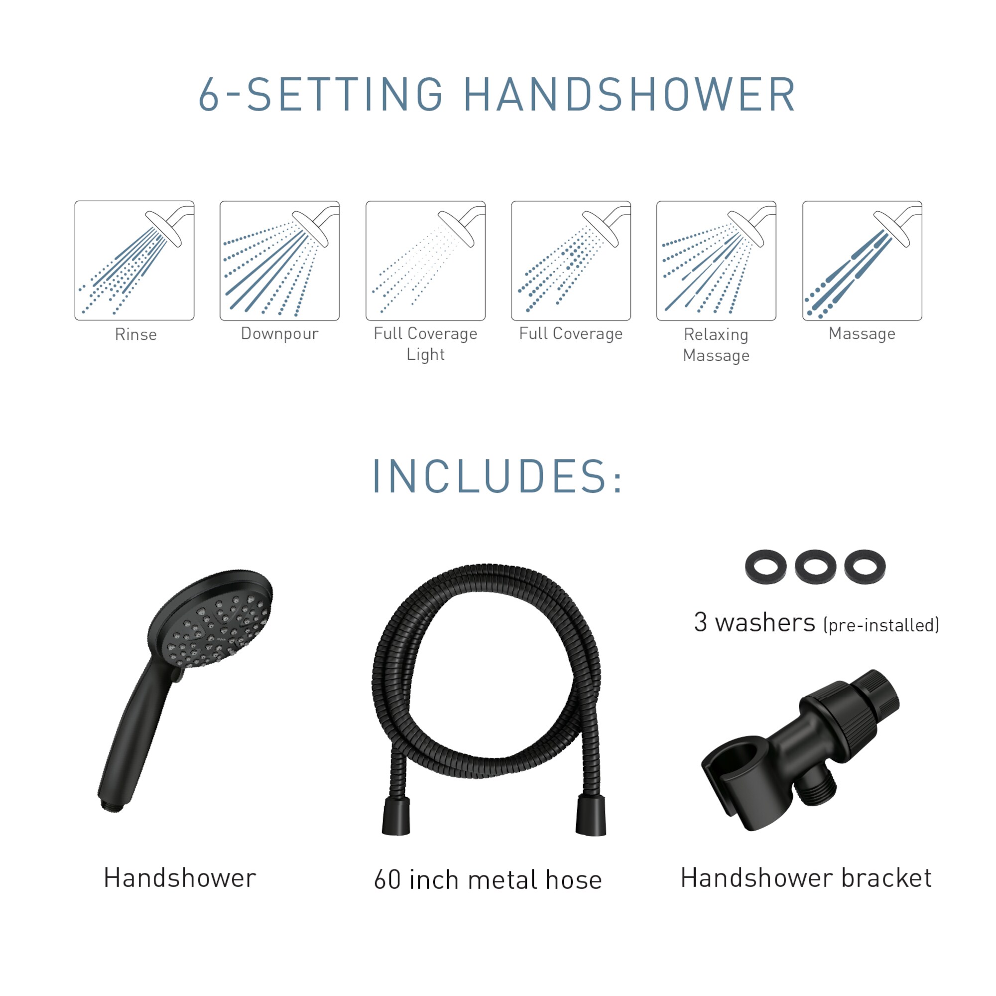 Moen 218H0BL Fixed-Showerhead - View #5