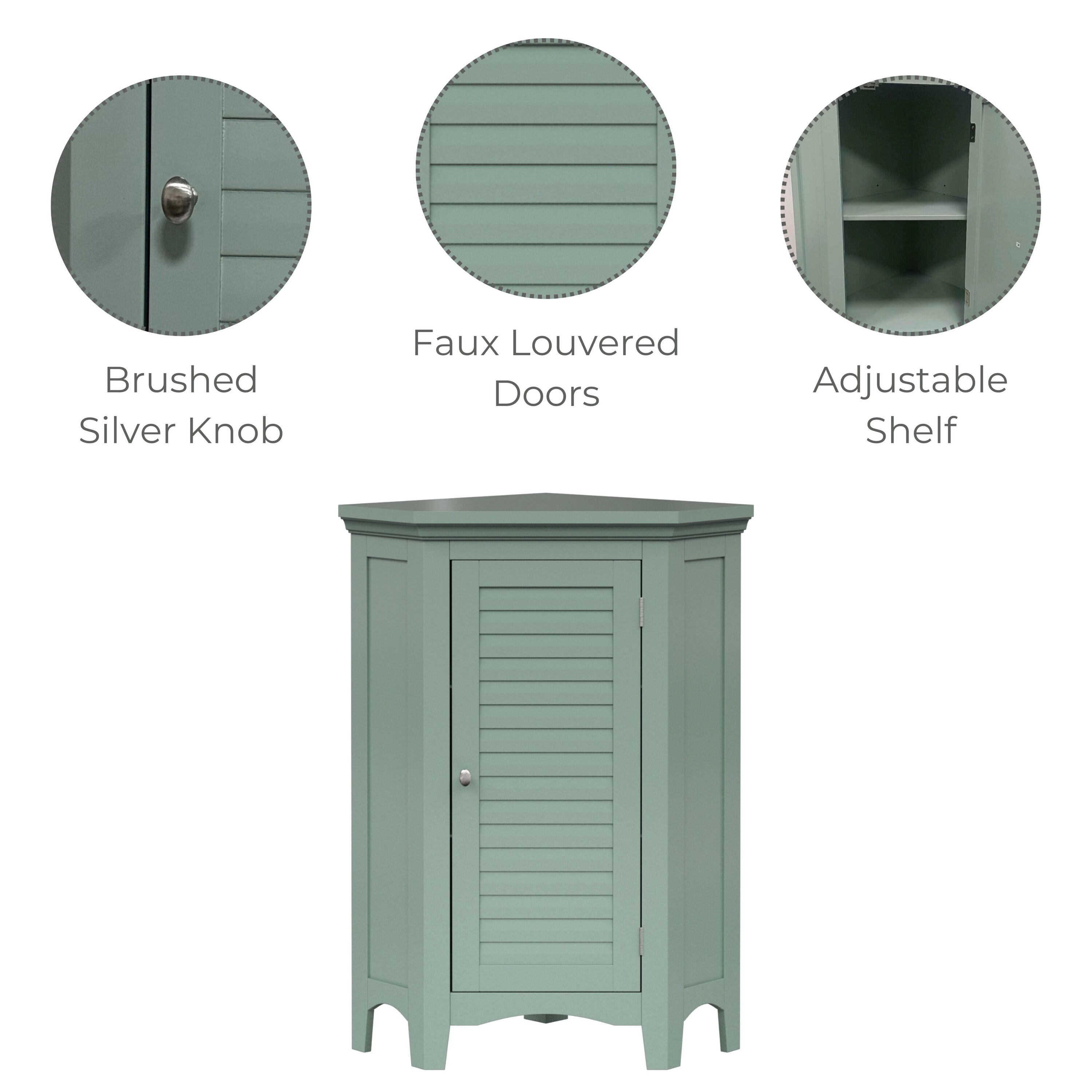 Teamson Home ELG-586SG Linen-Cabinets - View #3