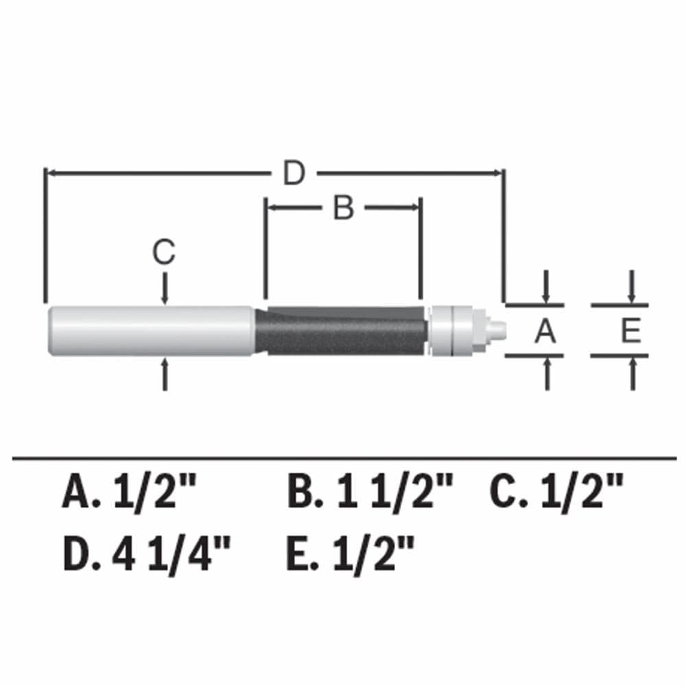 Bosch 1 2 in Carbide Tipped Trimming Router Bit in the Trim Router