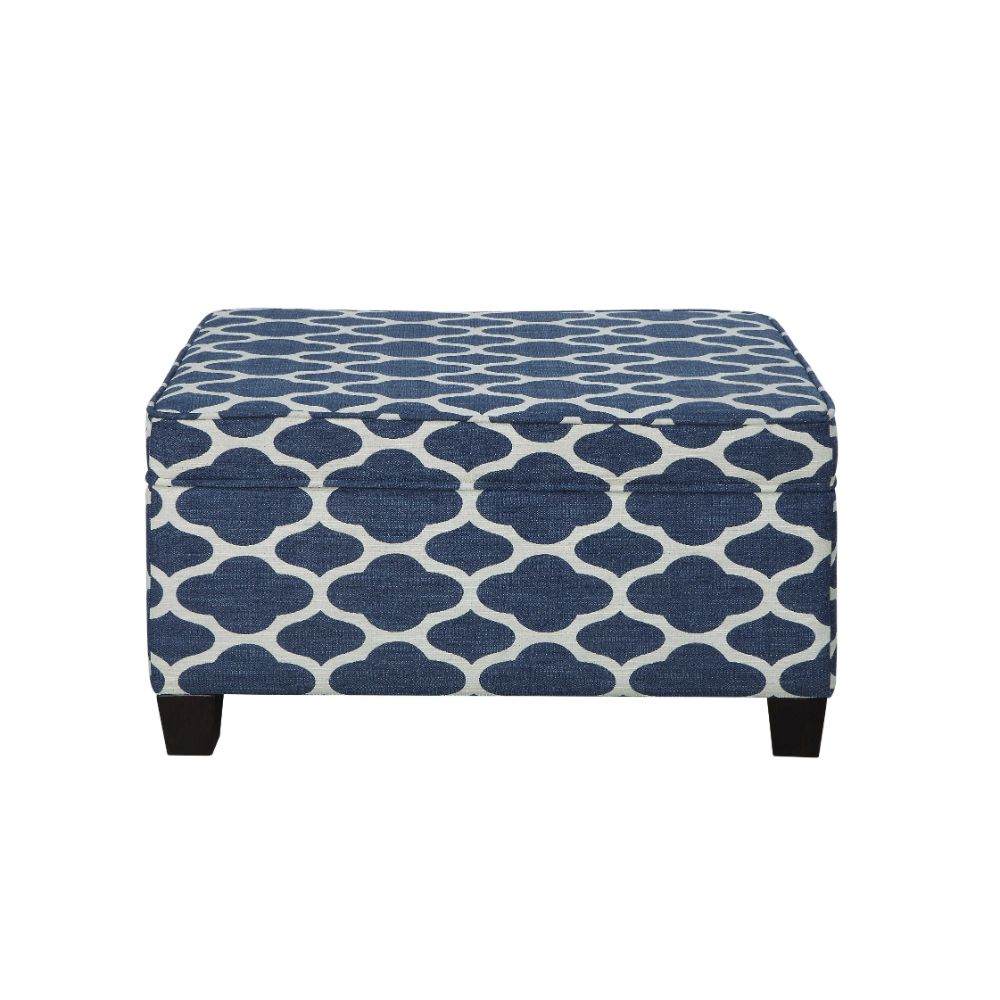 HomeRoots 347533 Amelia Modern Fabric Accent Bench with Storage 26-in x 36-in x 20-in