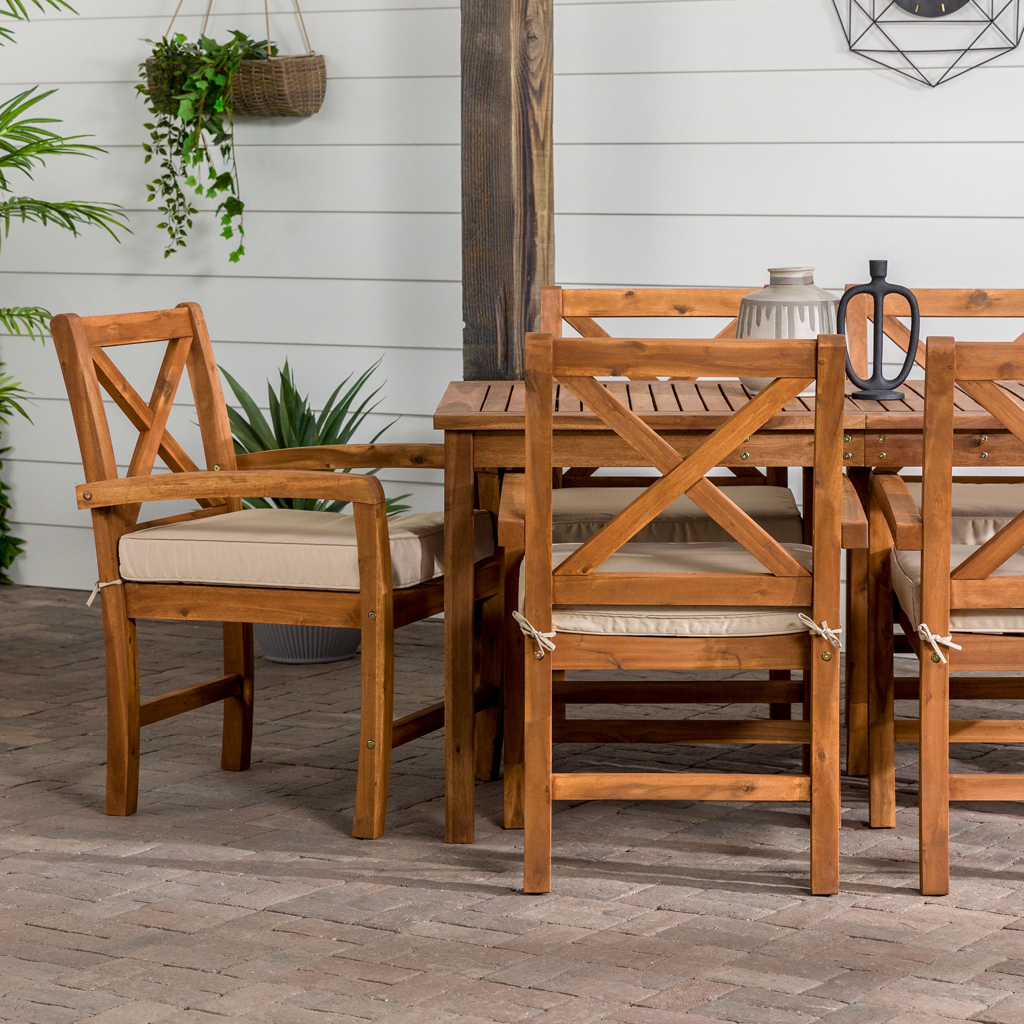Walker Edison LWW7XSDTBR Patio-Dining-Sets - View #5