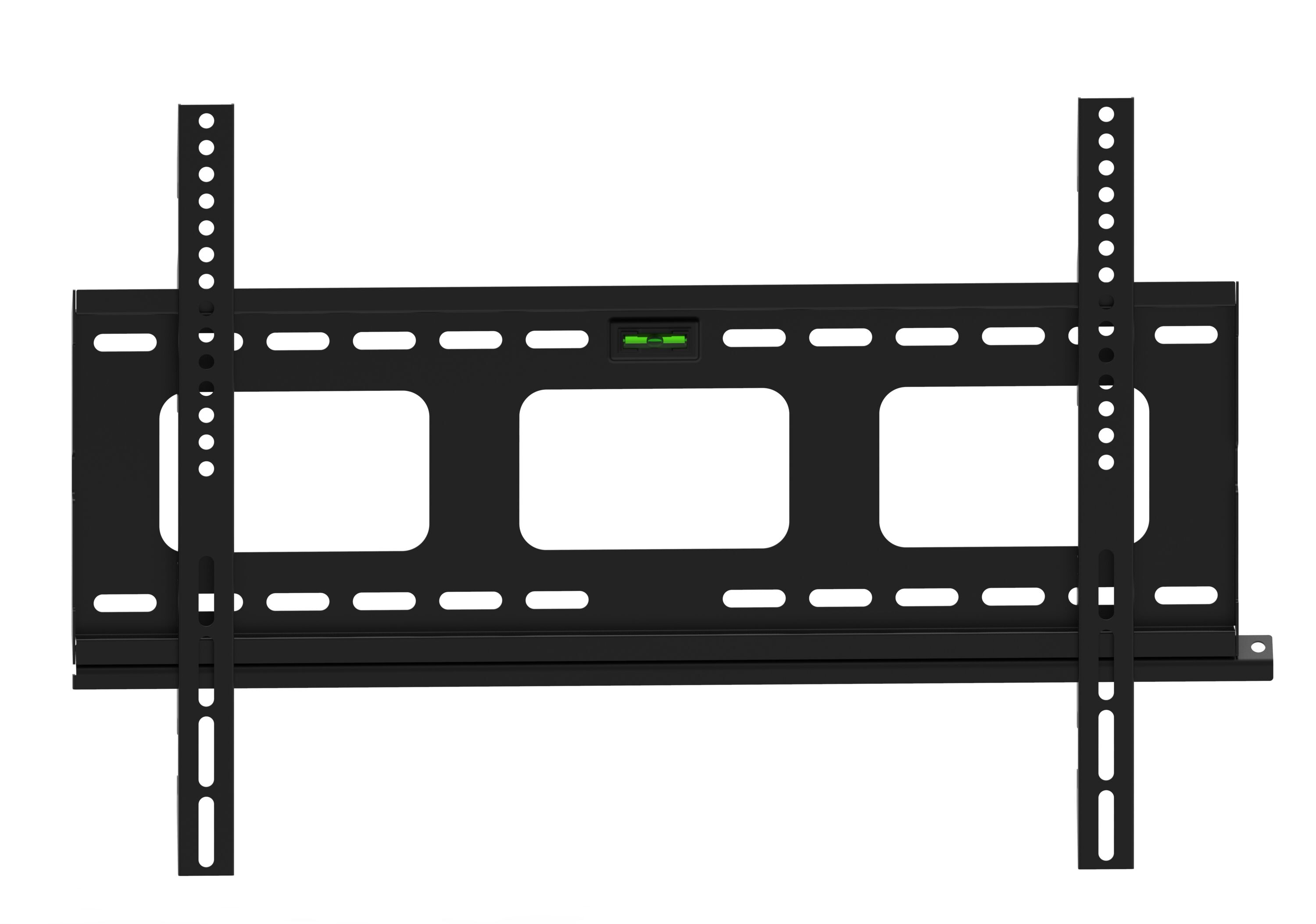 Black Steel Low-Profile TV Wall Mount for 32-60 inch Screens