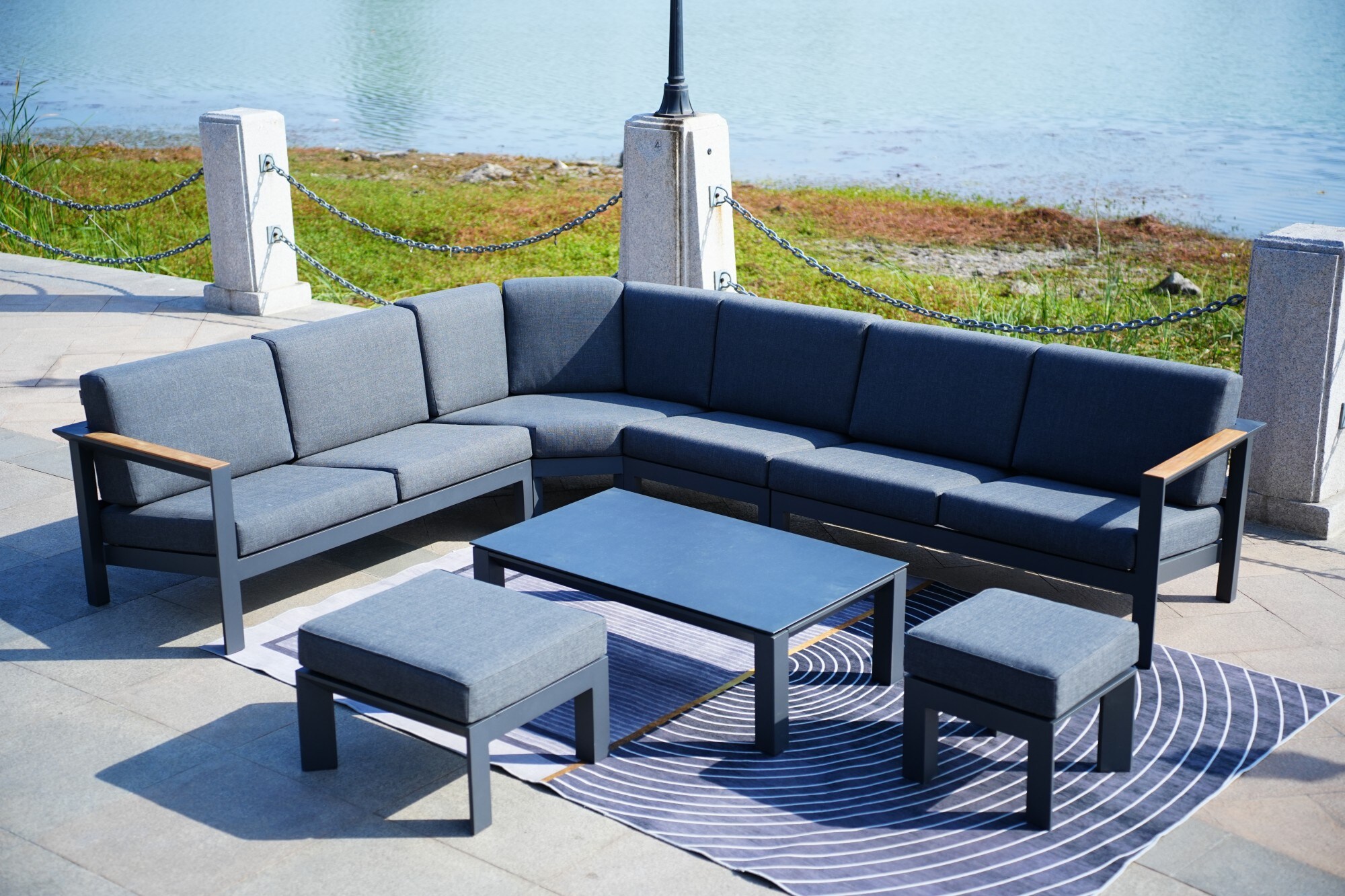 Direct Wicker DWS-2327-GR Patio-Conversation-Sets - View #4