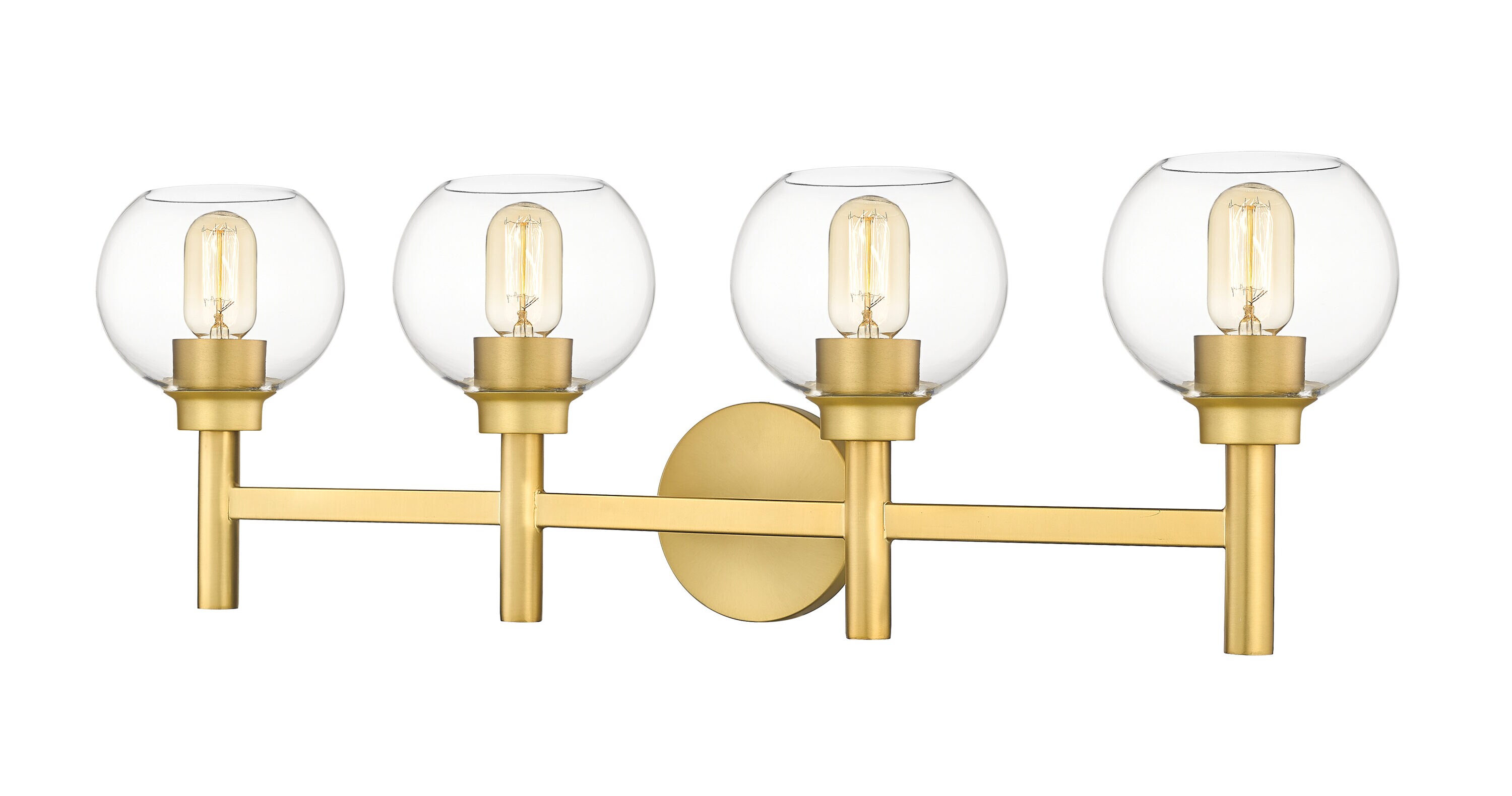 Z-Lite 7502-4V-BG Sutton 31.5-in 4 -Light Brushed Gold Modern/contemporary Vanity light