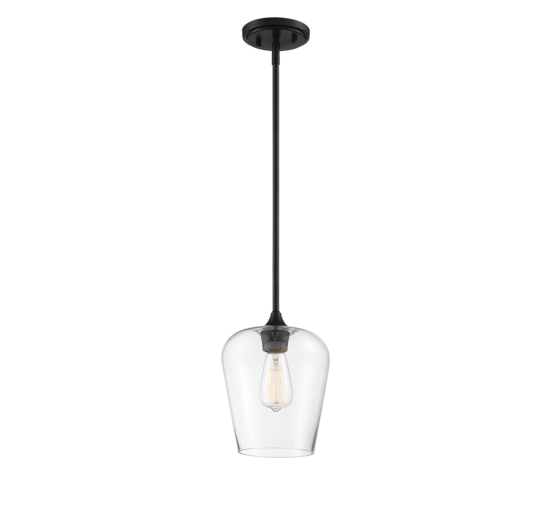 Savoy House Essentials 7-4036-1-BK Pendant-Lights - View #3