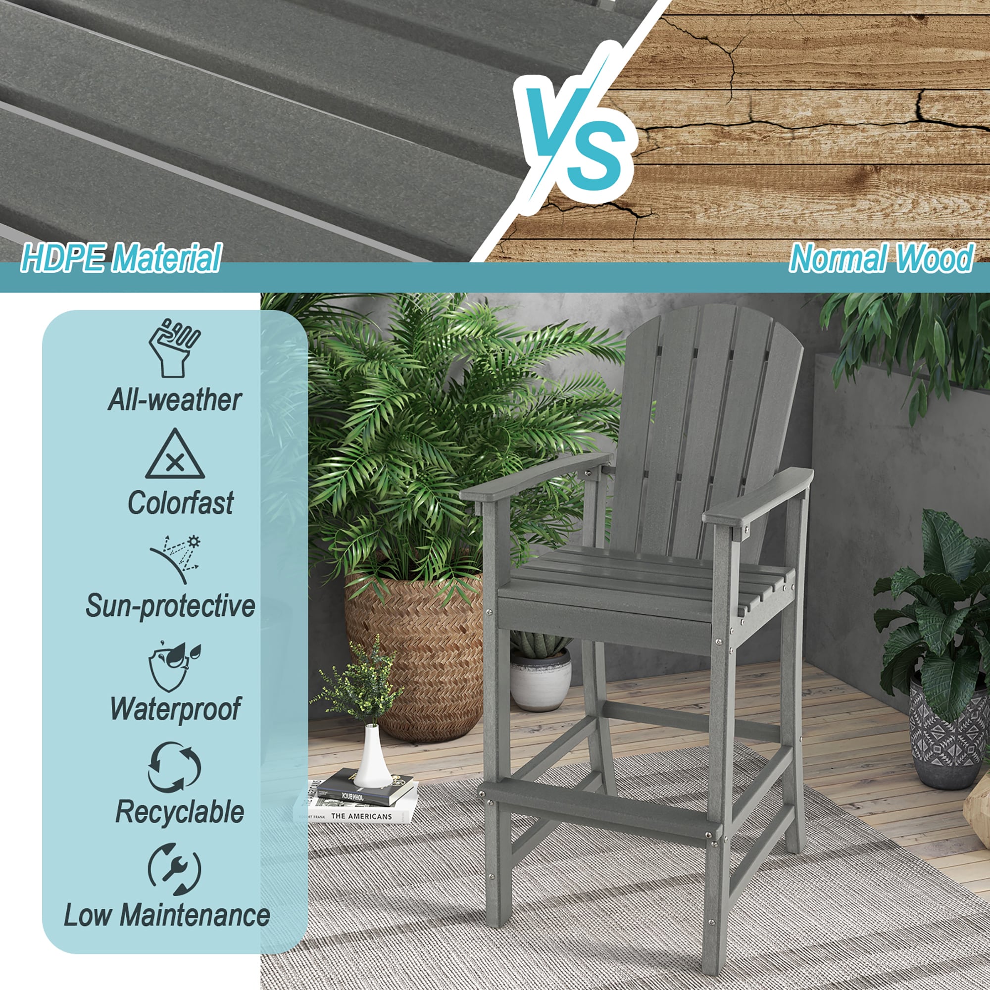 Costway LWS00091 Patio-Chairs - View #5