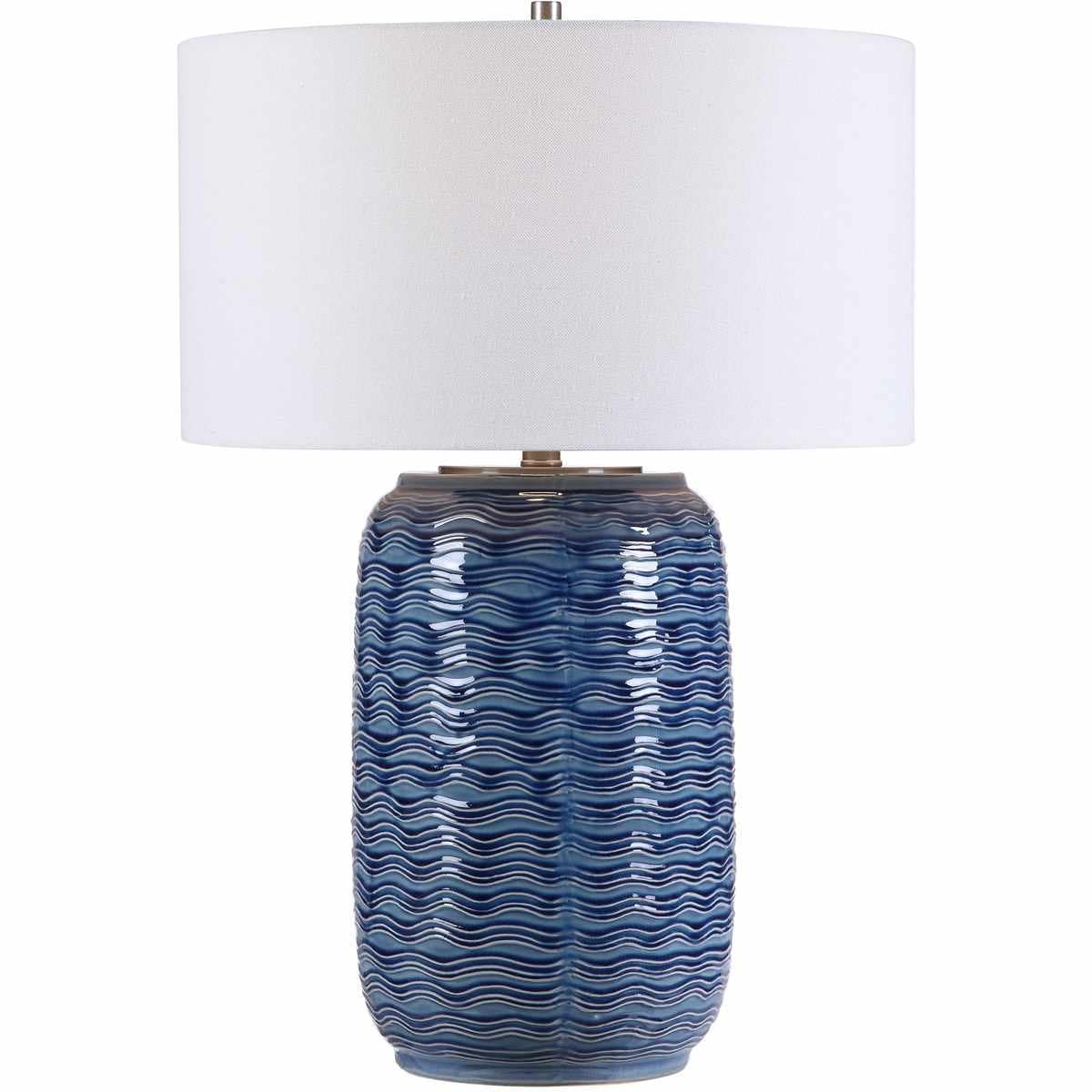 Uttermost 1818913 28274-1 Sedna 27 inch 150 watt Blue Table Lamp Portable Light
