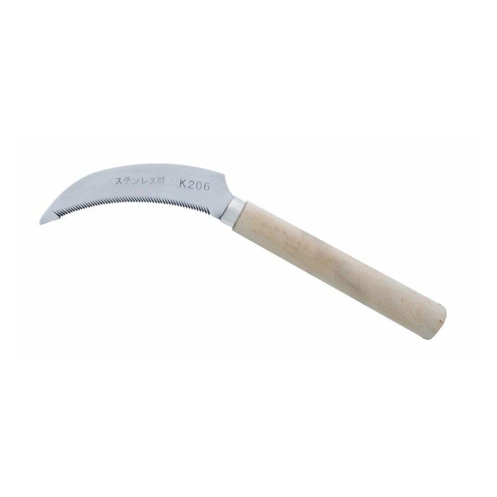 Zenport ZNPT436  K206-12PK Stainless Steel Sickle Wood Handle, Box of 12
