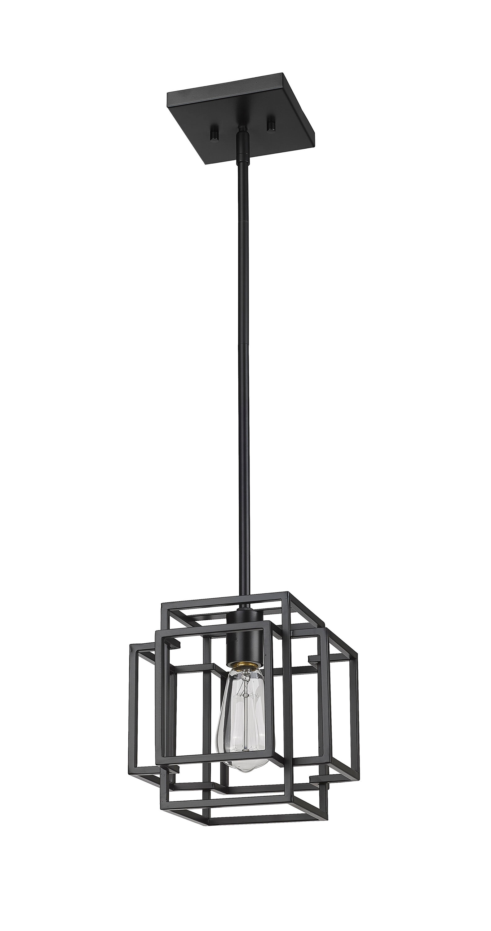 Titania Matte Black Mini Pendant Light - Indoor/Outdoor Contemporary Design