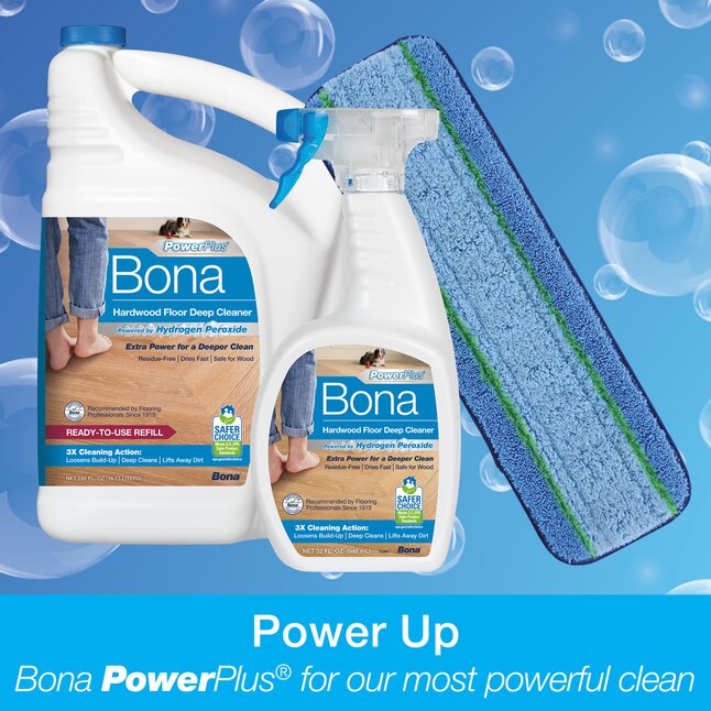 Bona Powerplus 128 Fl Oz Liquid Floor, How To Use Bona Hardwood Floor Deep Cleaner