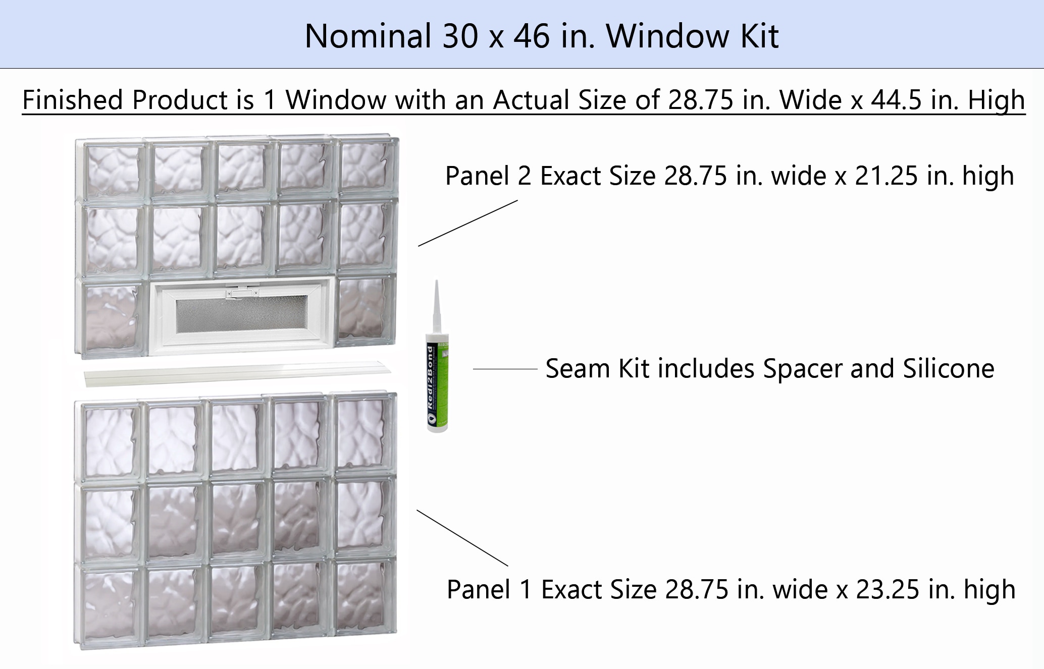 REDI2SET V3046DC Glass-Block-Windows - View #2