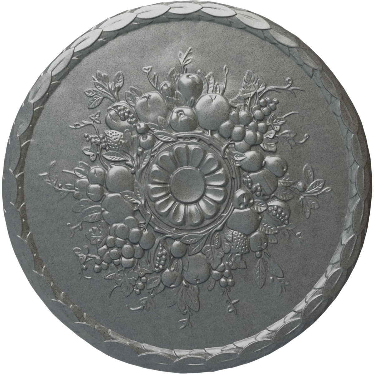 Ekena Millwork CM22ATPLS Anthony Harvest 22.5-in W x 22.5-in L Painted Platinum Polyurethane Whole Ceiling Medallion