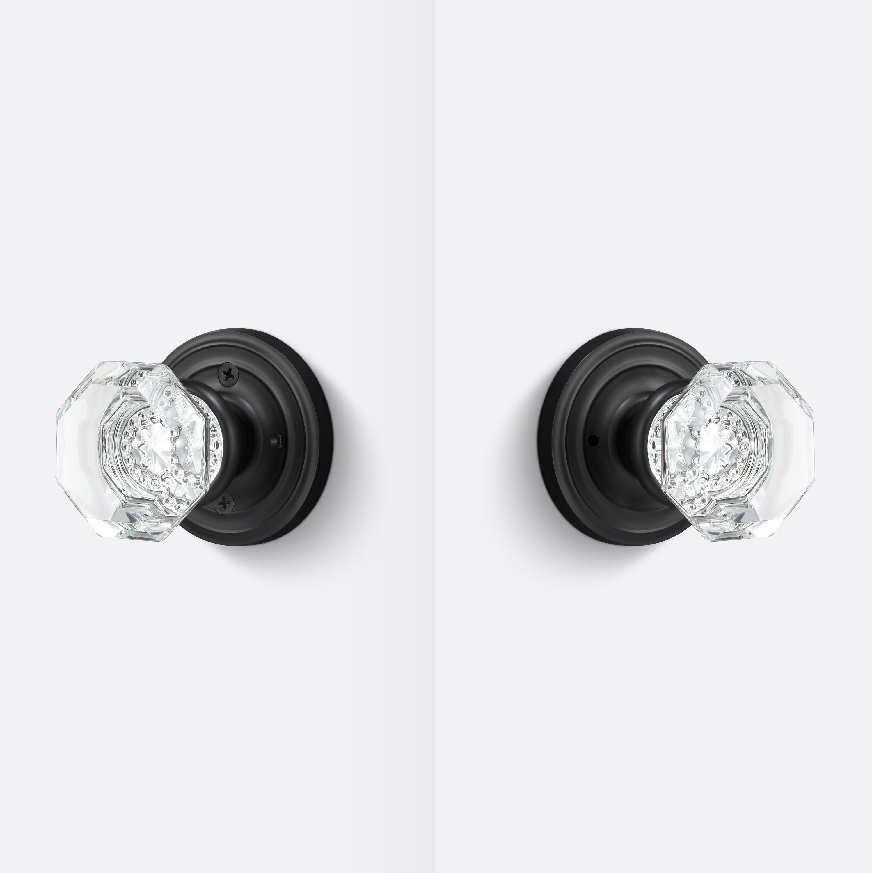 Sure-Loc Hardware TY102 FBL Ridgecrest Mountain Torrey Flat Black Interior Bed/Bath Privacy door knob Single pack