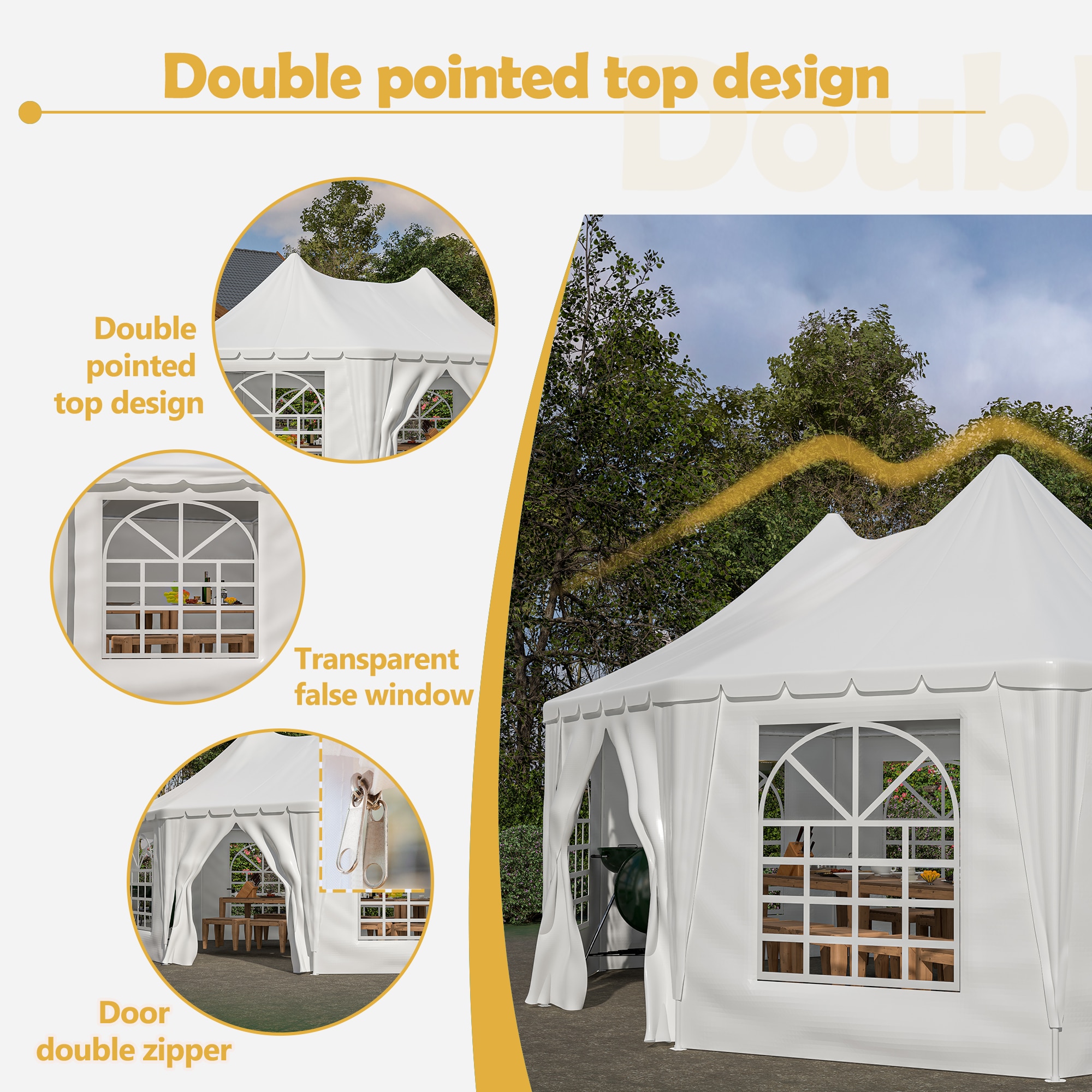 Damerin Z-GA25 Wood-Resin-Gazebos - View #13