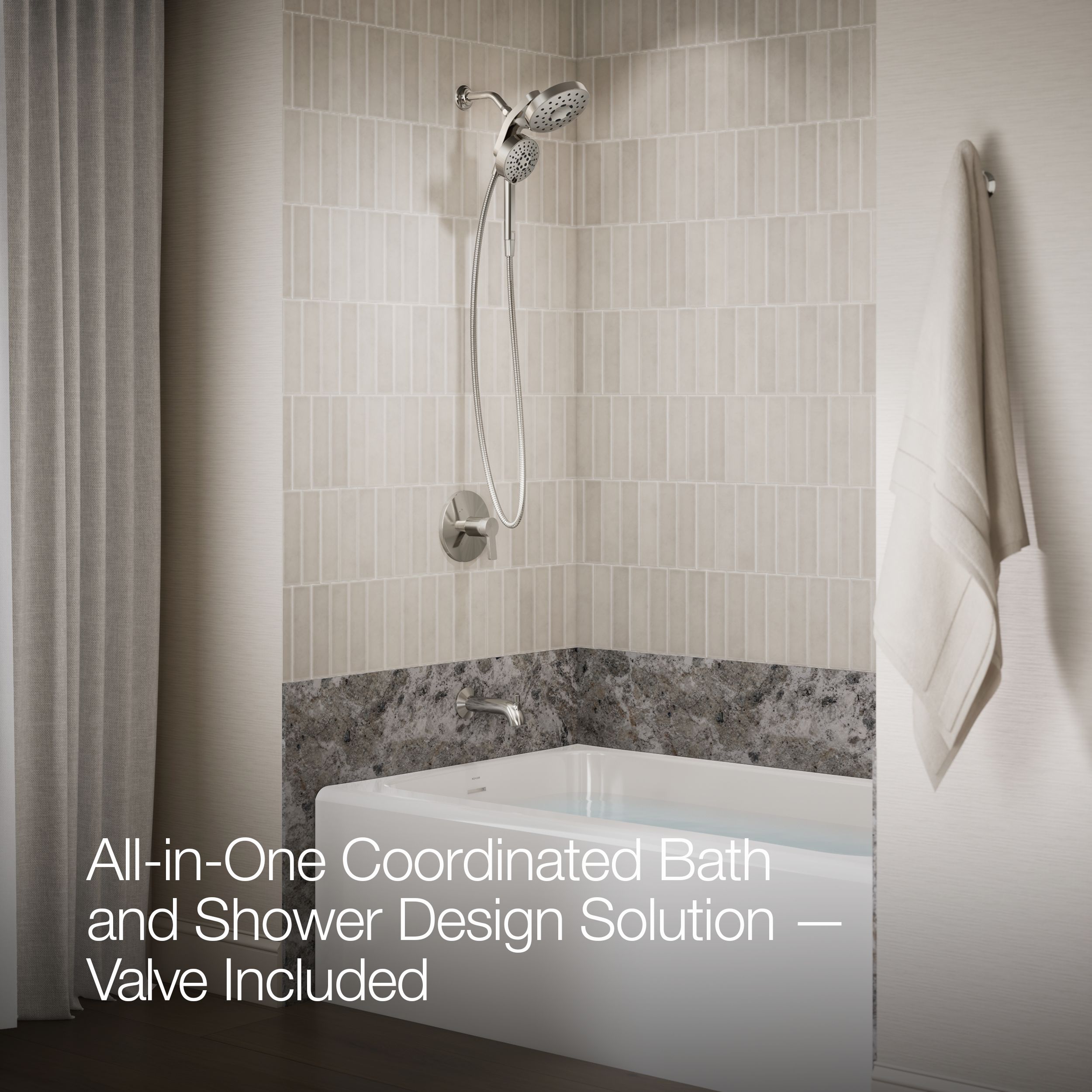 KOHLER REC28734-4G-SN Tub-Shower-Faucets - View #4