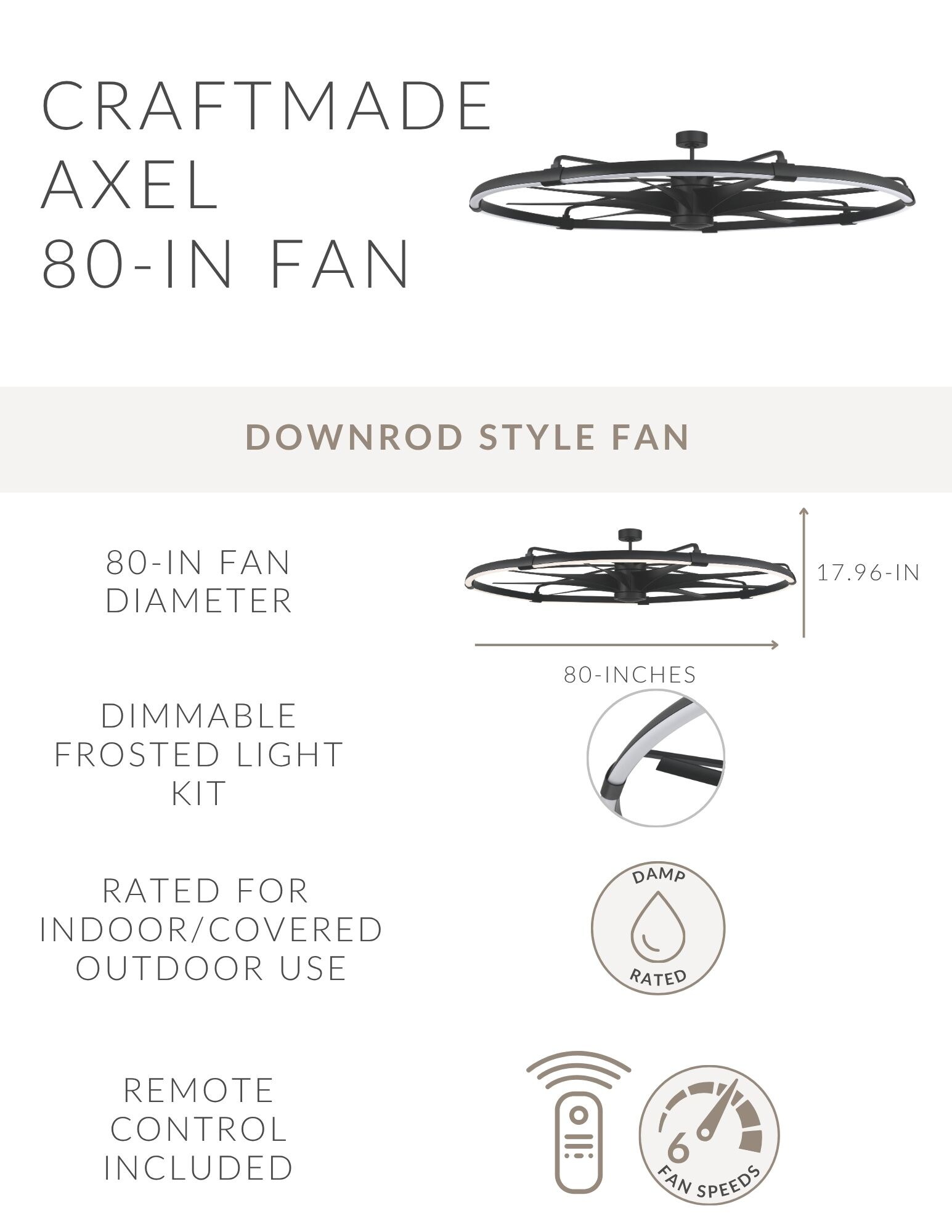 Craftmade AXL80FB9 Ceiling-Fans - View #3