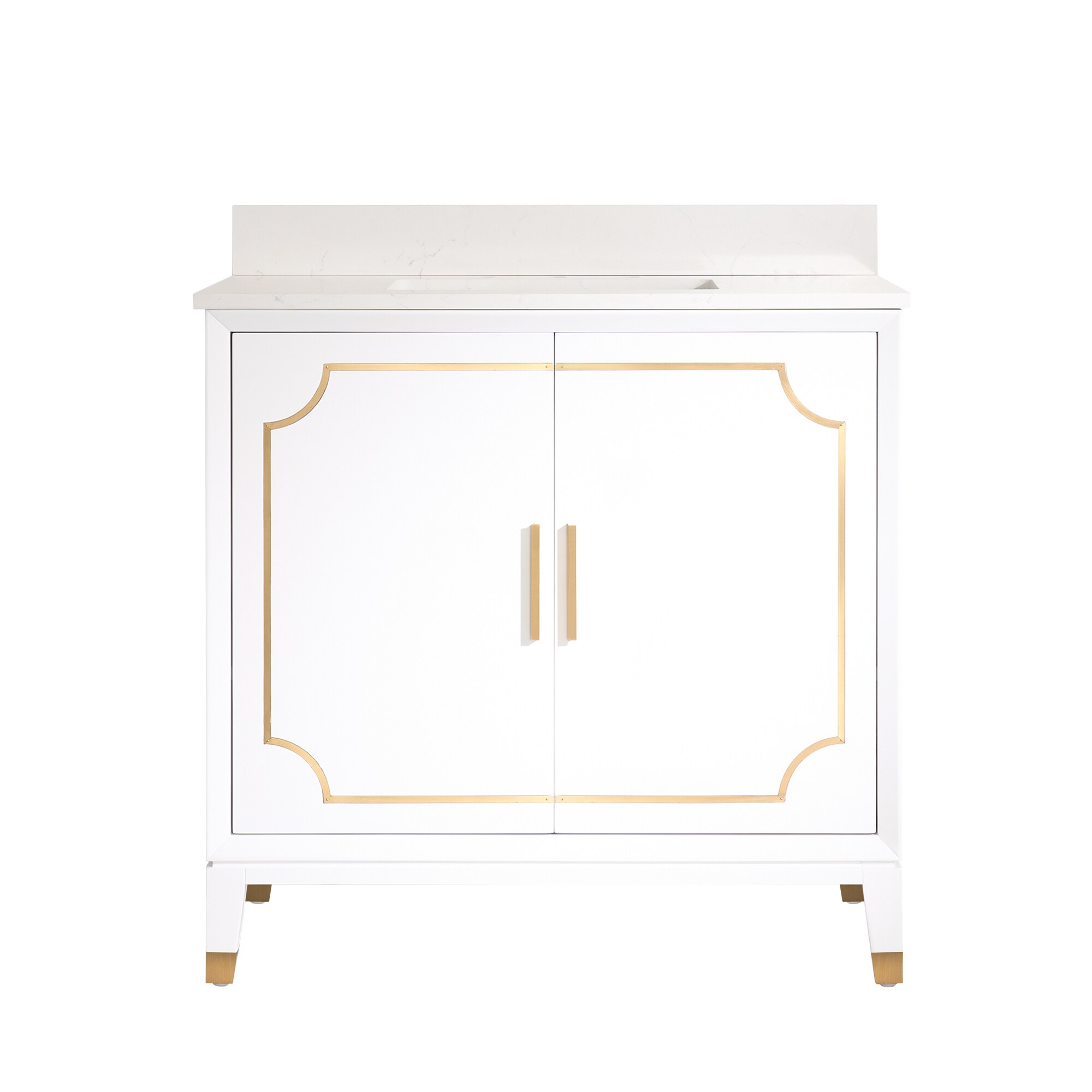 WELLFOR MELODY36QZ-WT Bath-Vanity-Combo - View #12