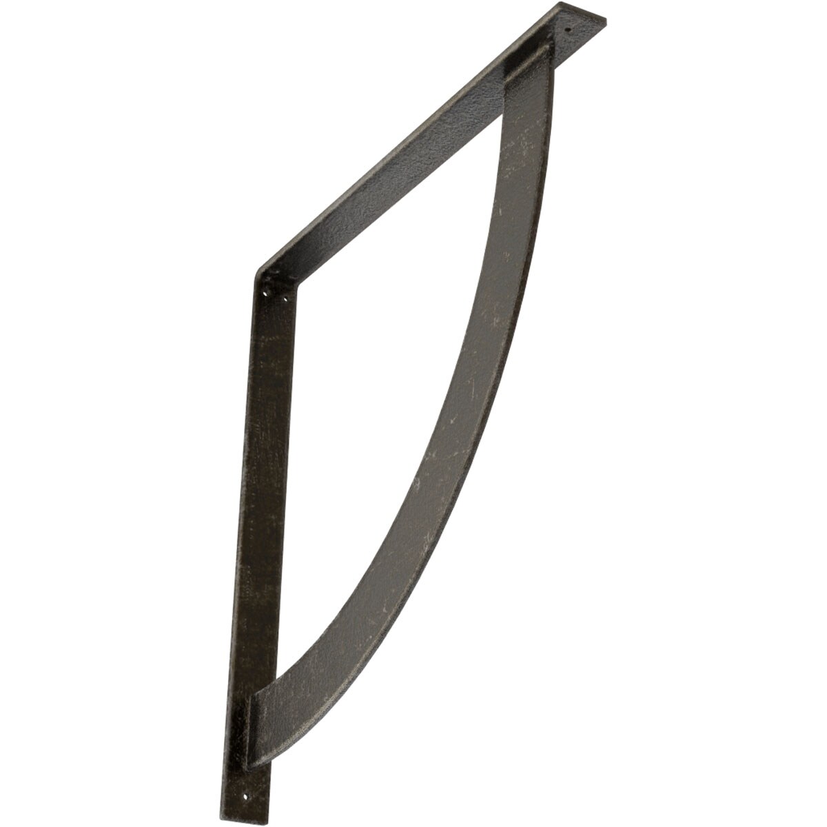 Ekena Millwork BKTM02X24X24BUAWS Bulwark 24-in x 2-in x 24-in Gray Steel Mounting bracket
