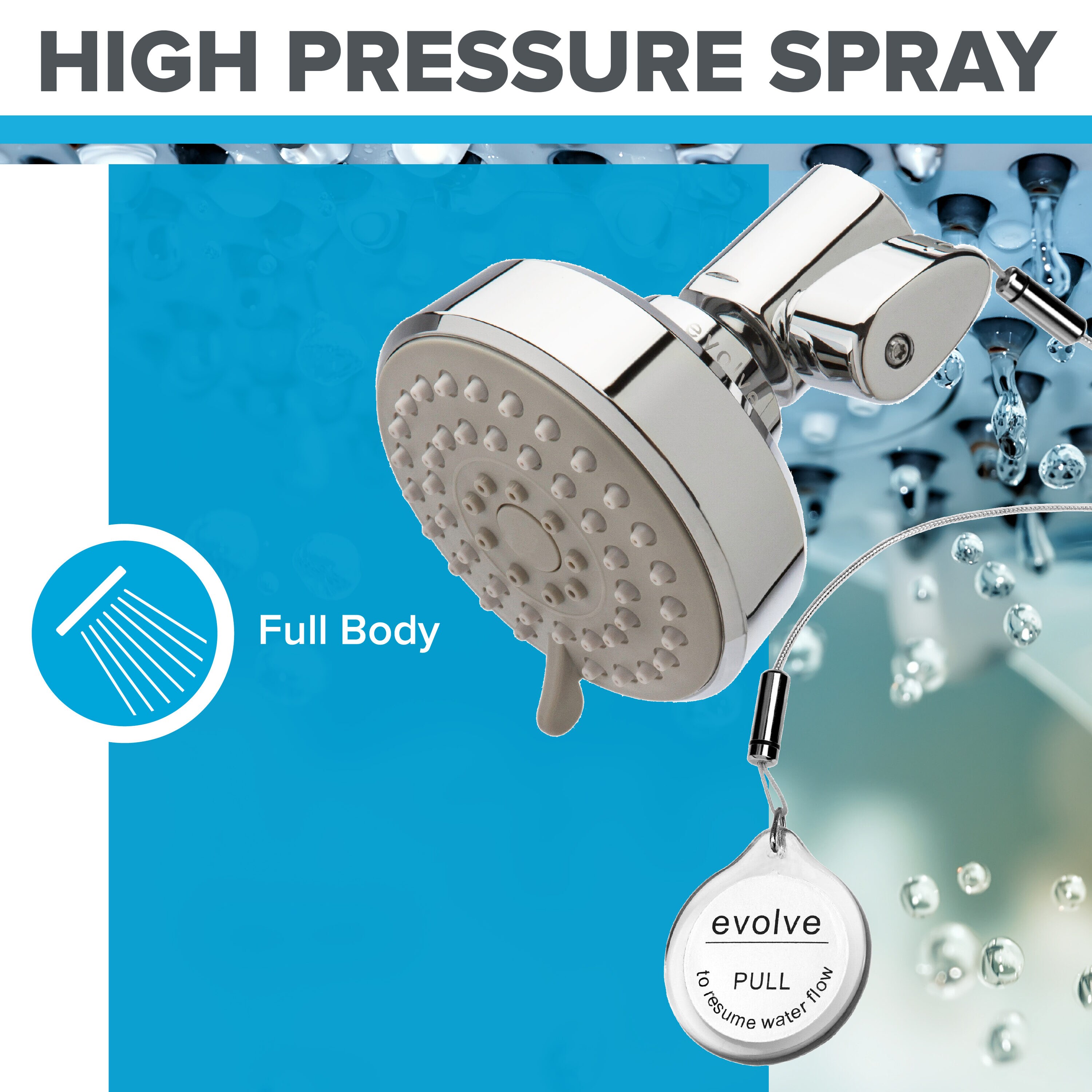 Evolve EV3011-CP125-SB Fixed-Showerhead - View #5