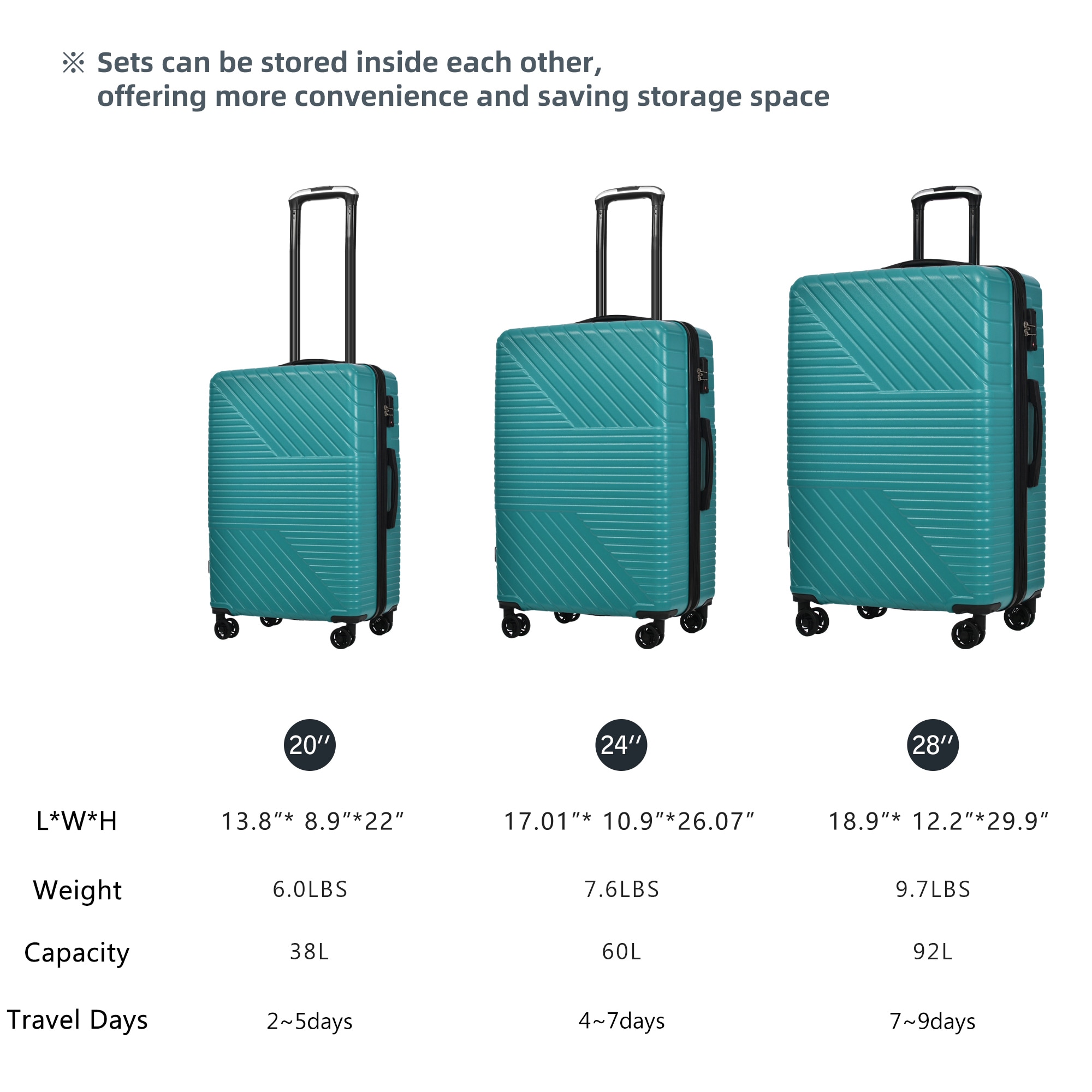 Bybafun YD9500063 Luggage-And-Luggage-Sets - View #12
