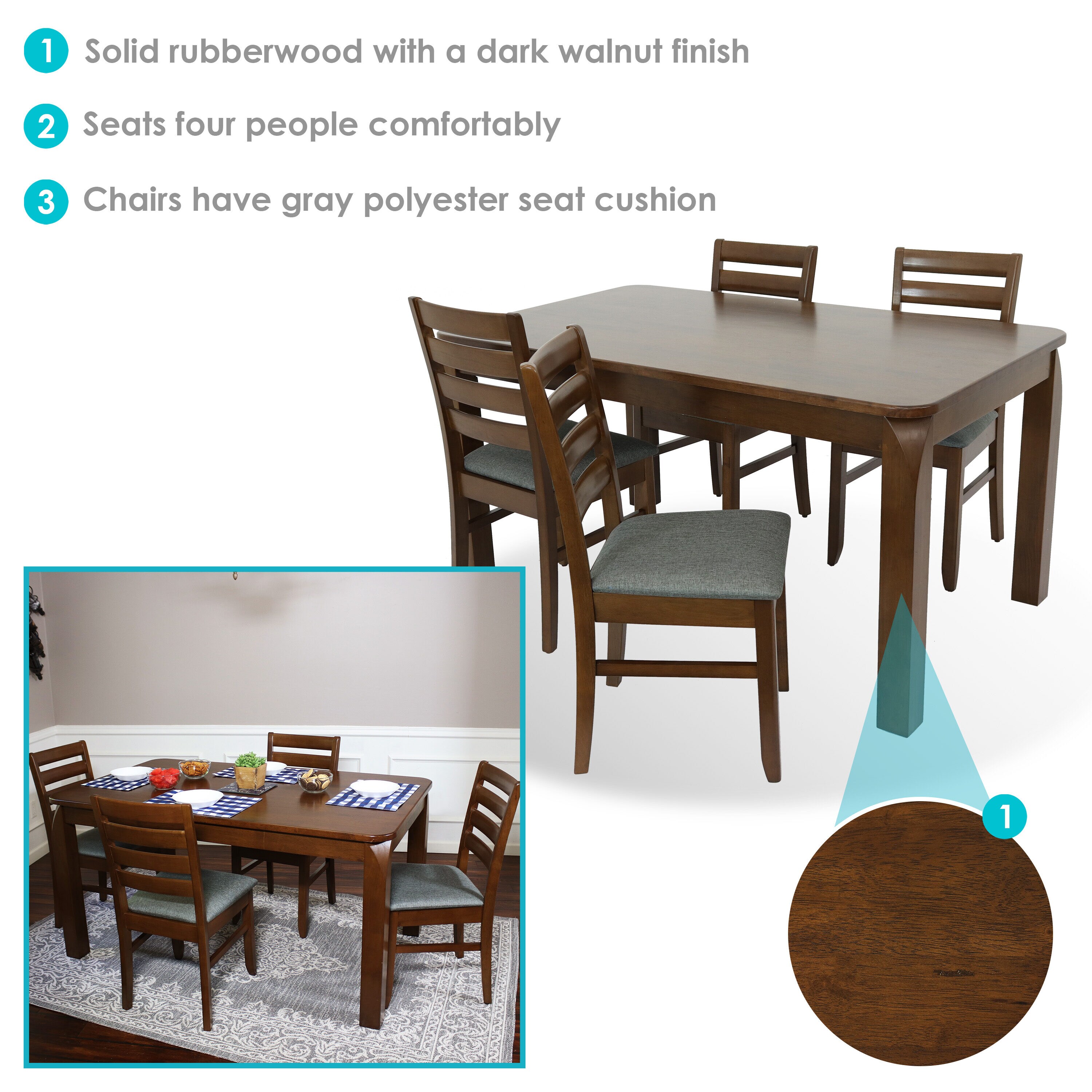 Sunnydaze Decor BWD-818-825-2 Dining-Sets - View #4