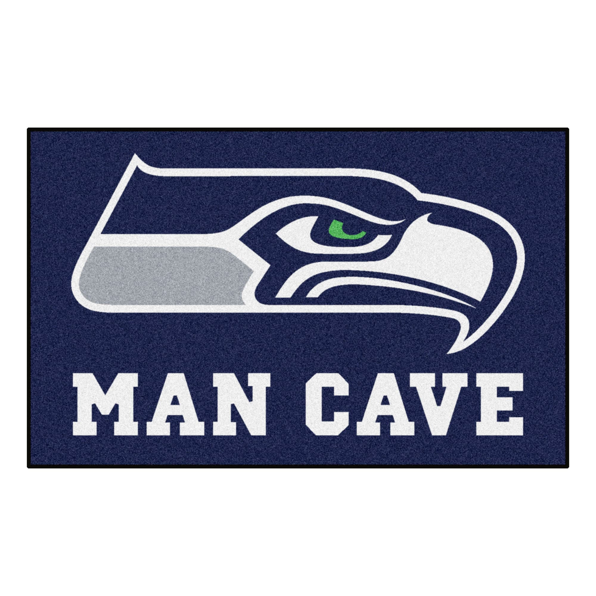 FANMATS NFL Man Cave UltiMat 5 x 8 Blue Indoor Solid Area Rug in