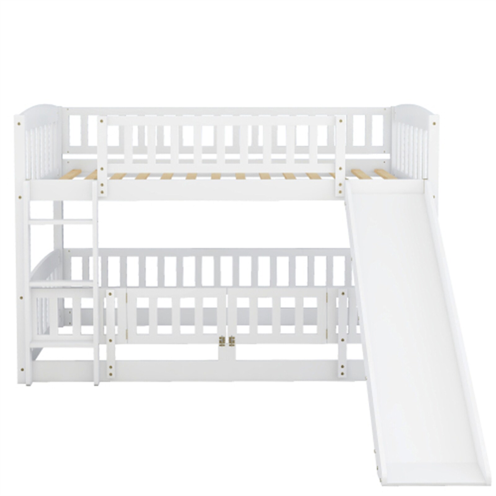 BESTCOSTY LT000LJW082AAKZYYRL White Twin Wood Bed frame Bed