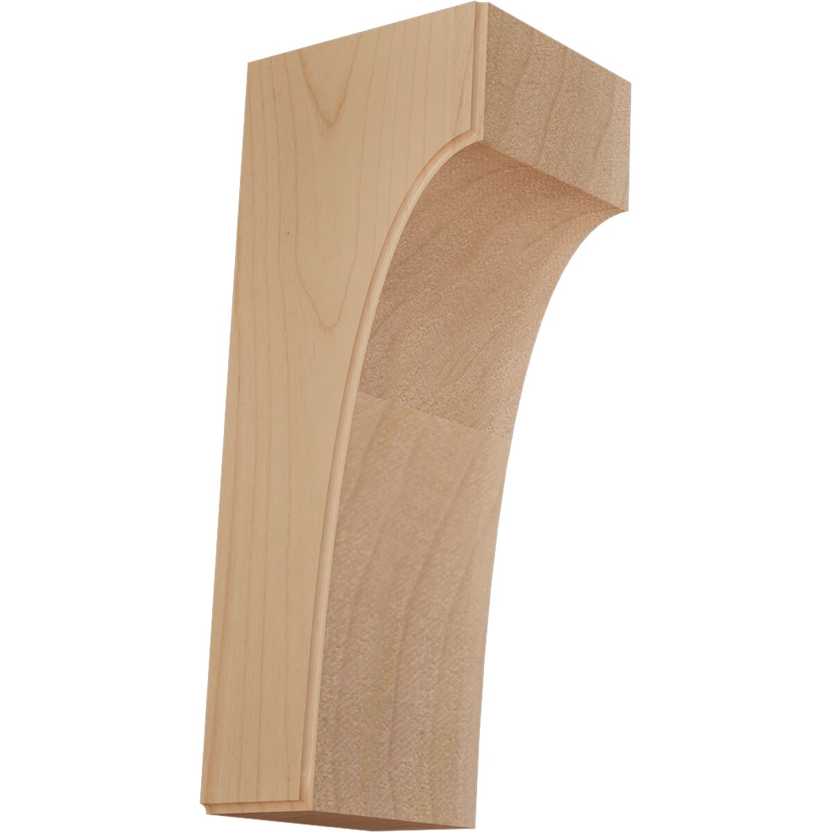 Ekena Millwork BKTW04X04X10CVAL Clarksville 3-1/2-in x 4-in x 10-in Alder Wood Standard Bracket