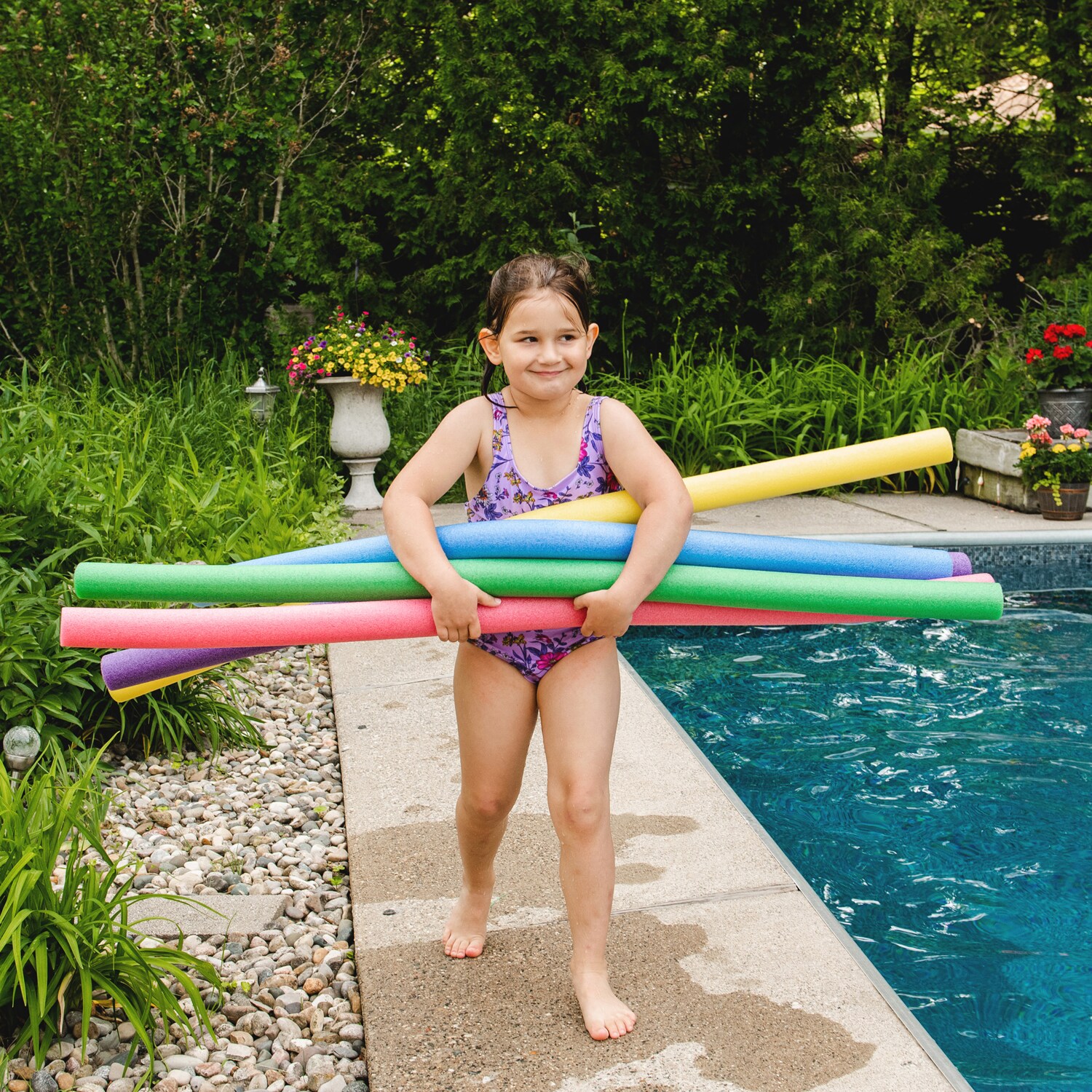 Big Joe 55-in x 2.5-in 1-Seat Red, Blue, Green, Purple or Yellow Pool Noodle