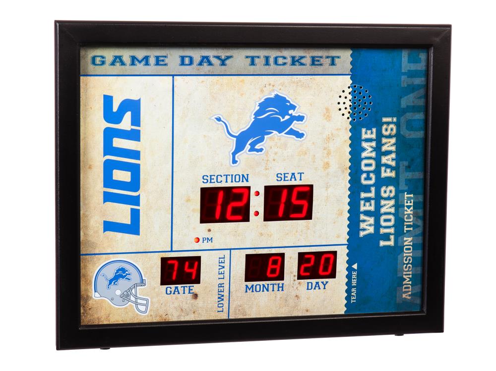 Best Buy: Team Sports America Detroit Lions Scoreboard Wall Clock  NFL0127-821