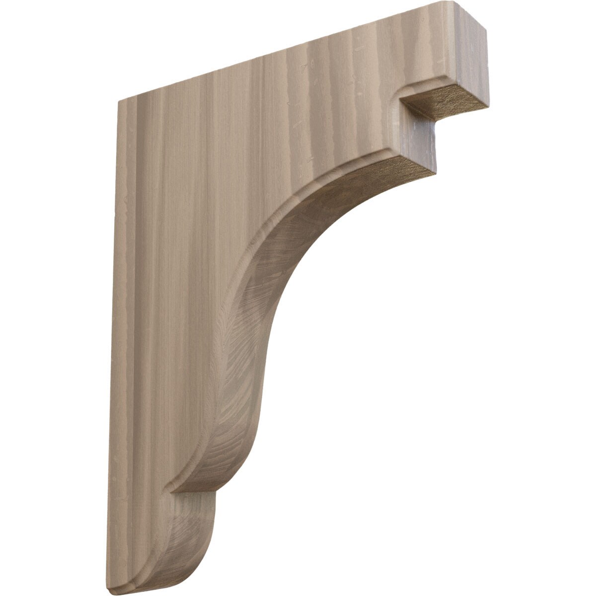 Ekena Millwork BKTW02X09X11BEWA Bedford 1-3/4-in x 8-1/2-in x 11-in Walnut Brown Wood Standard bracket